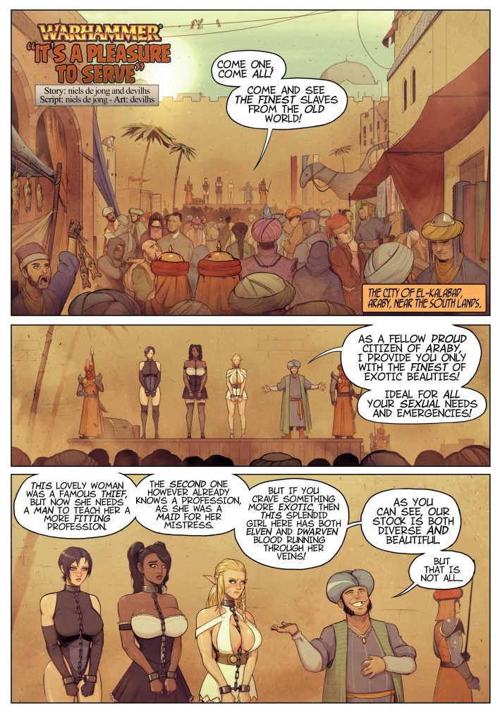 It’s A Pleasure To Serve (Warhammer) [DevilHS] Porn Comic