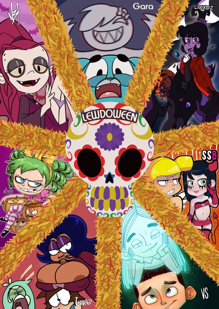 Lewdoween (Various) [N3F] Porn Comic