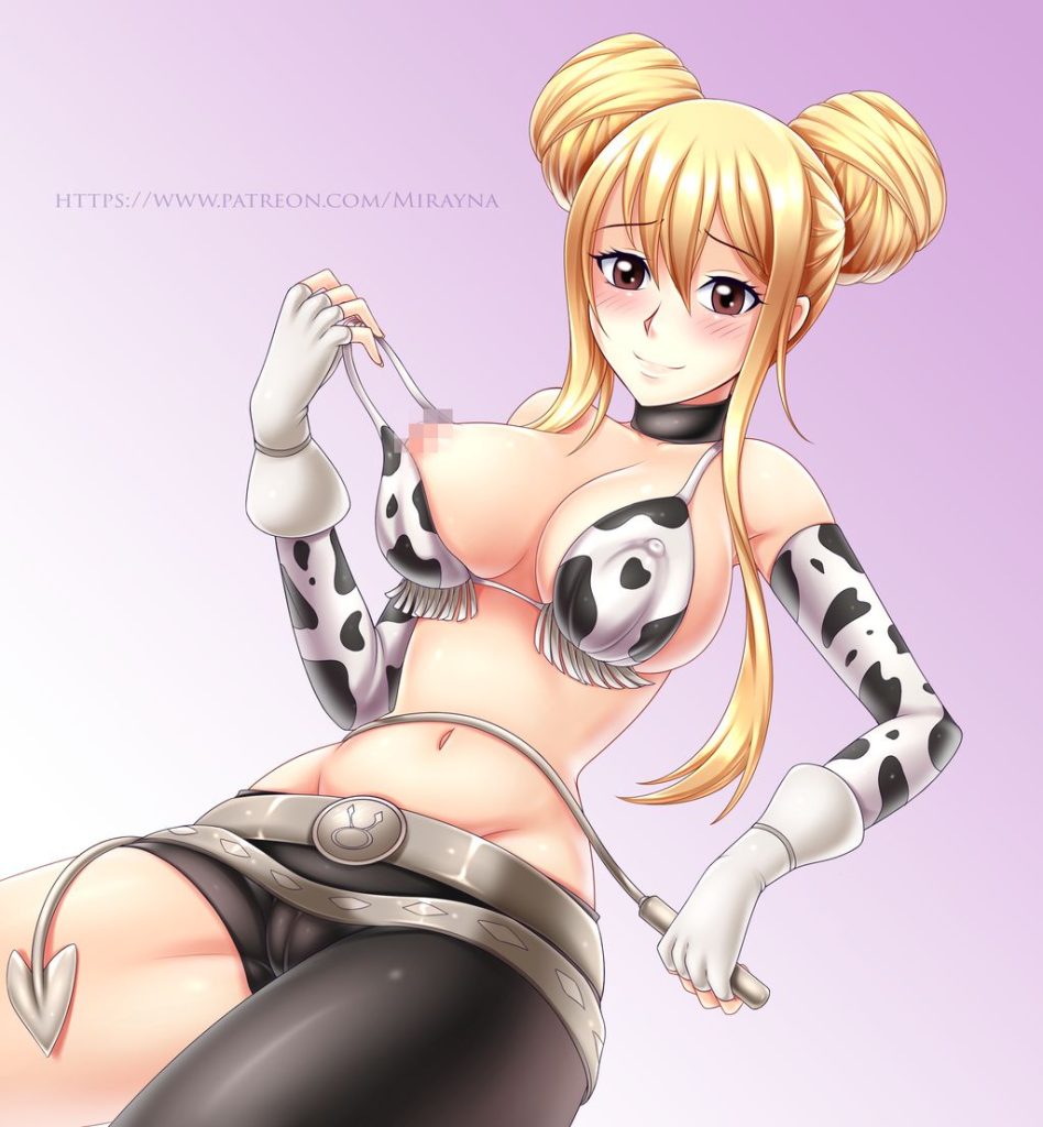 Lucy gets swapped with Taurus (Fairy Tail) [TSFSingularity] Porn Comic