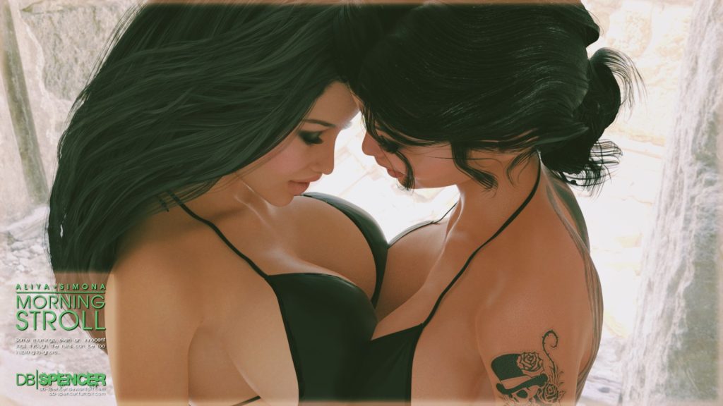 Morning Stroll – Aliya and Simona [DB-Spencer] Porn Comic