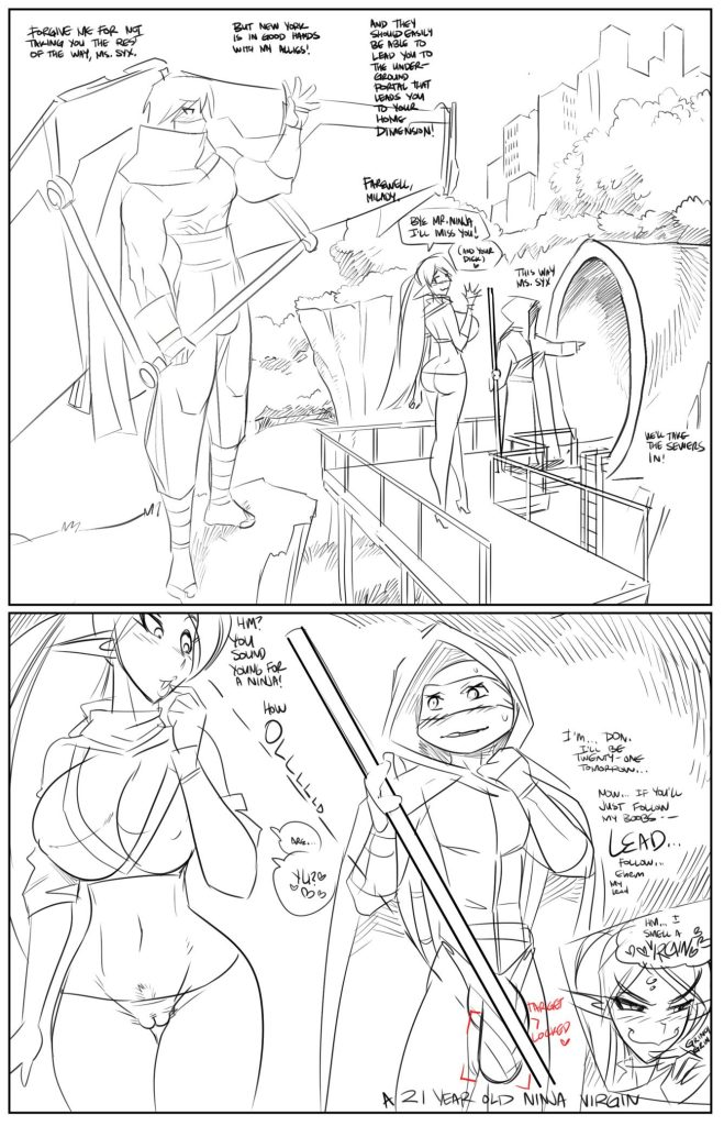 Syx Ninja Go (Teenage Mutant Ninja Turtles) [Fred Perry] Porn Comic