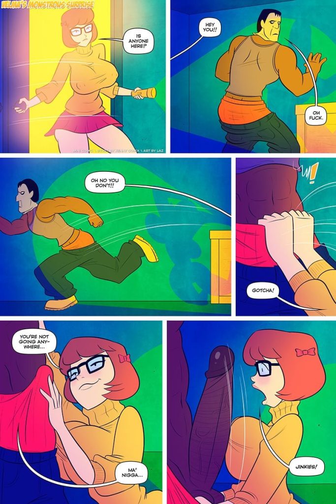 Velma’s Monstrous Surprise (Scooby-Doo) [LAZ] Porn Comic
