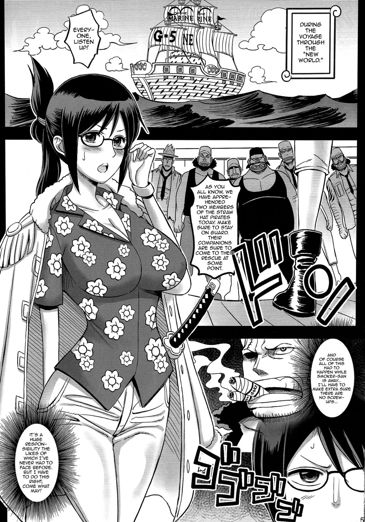 Woman Pirate in Paradise (One Piece) [Haikawa Hemlen] - Chapter 3 — Page 4
