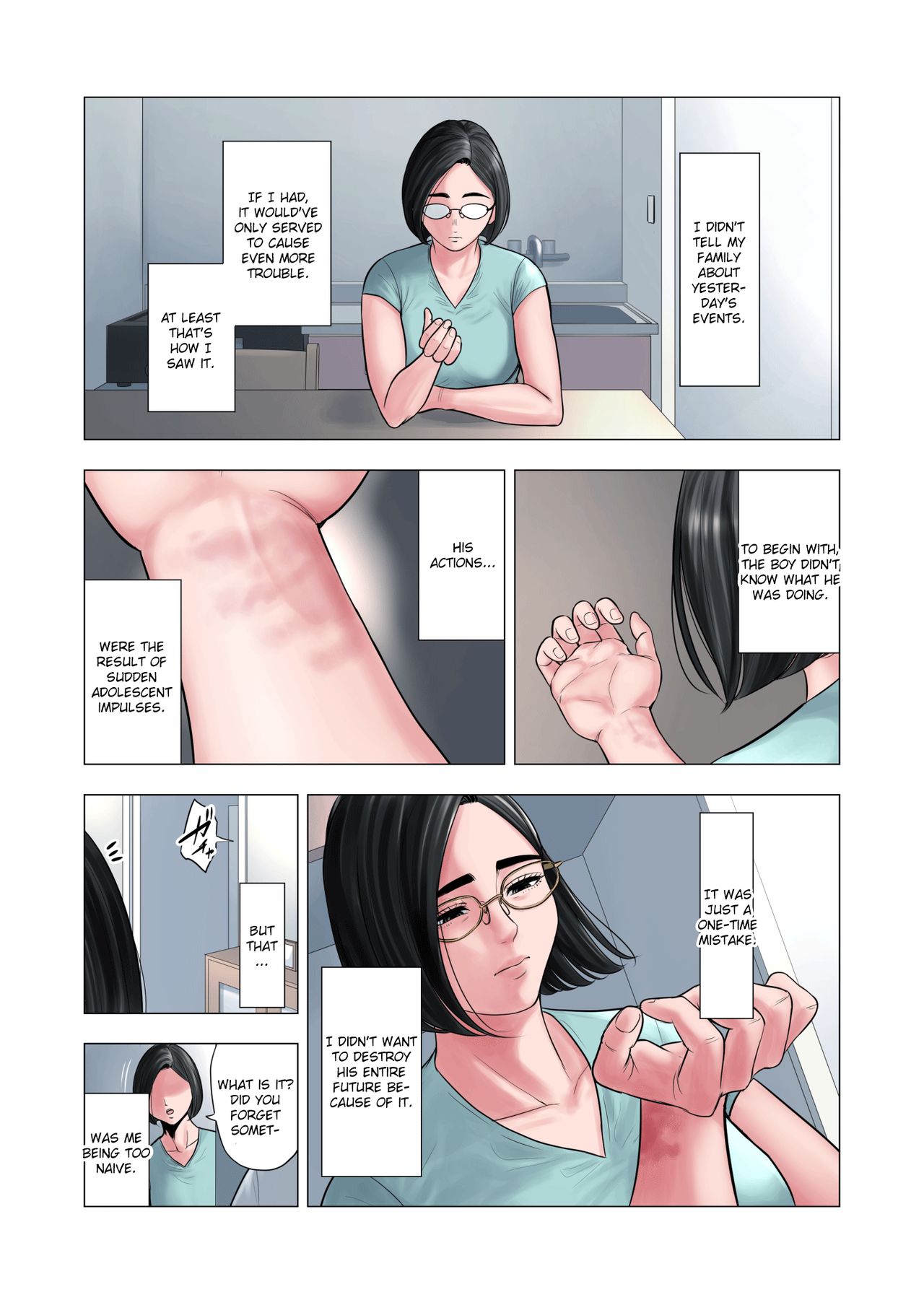 Neighbor Adultery ~ A Warped Relationship Between Housewife and Schoolboy [Tamagou] - Chapter 1 — Page 24