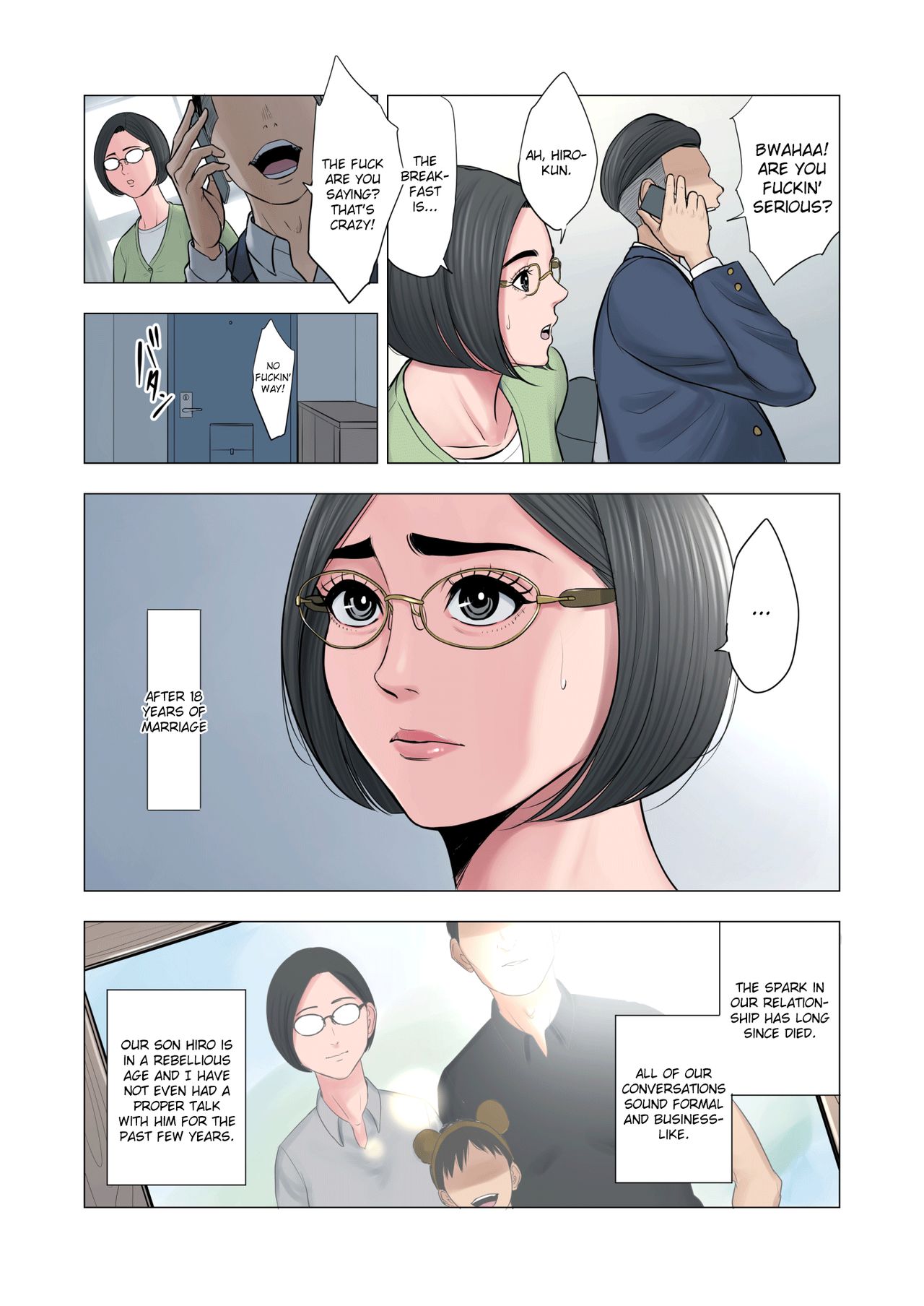 Neighbor Adultery ~ A Warped Relationship Between Housewife and Schoolboy [Tamagou] - Chapter 1 — Page 4
