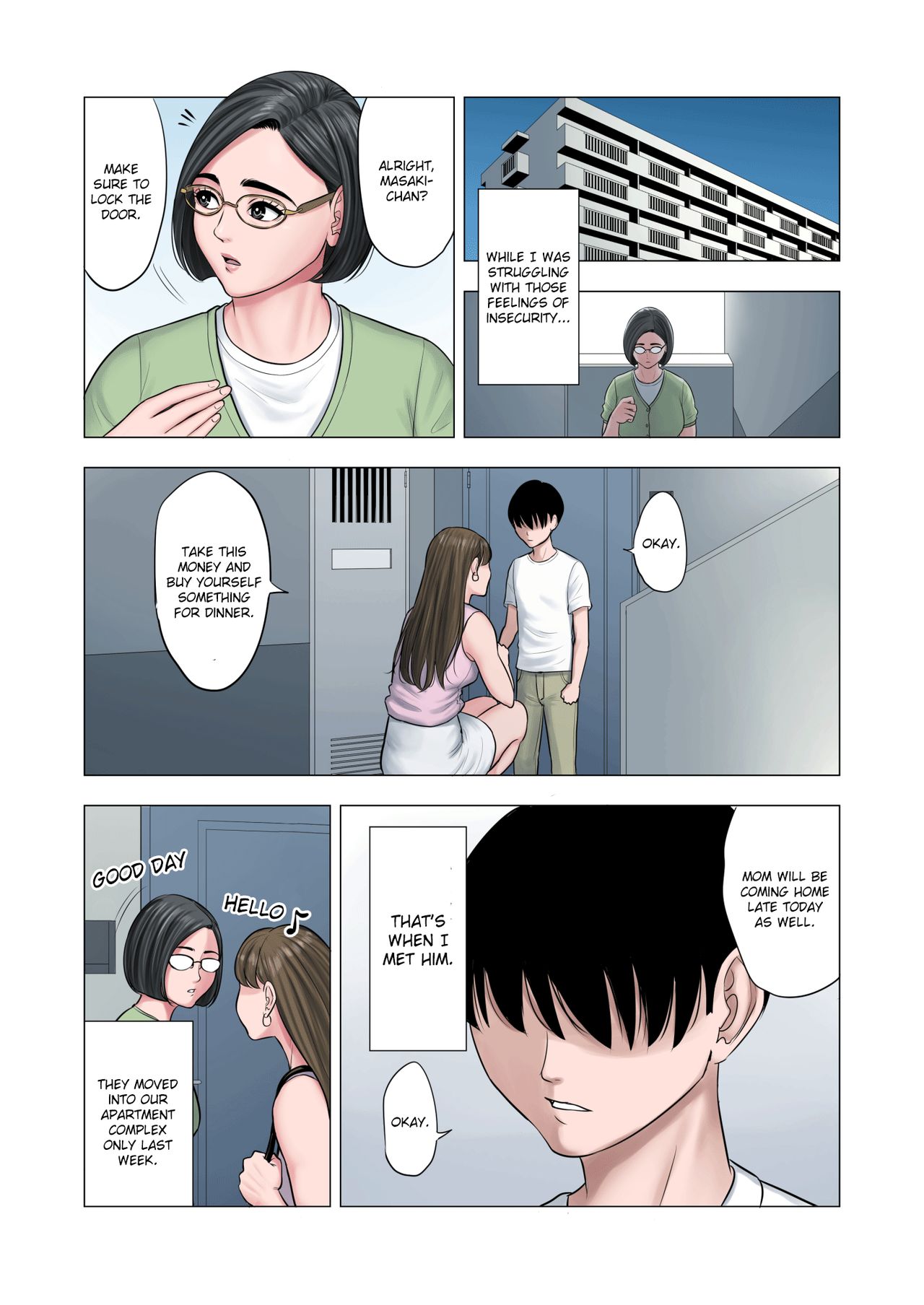 Neighbor Adultery ~ A Warped Relationship Between Housewife and Schoolboy [Tamagou] - Chapter 1 — Page 6
