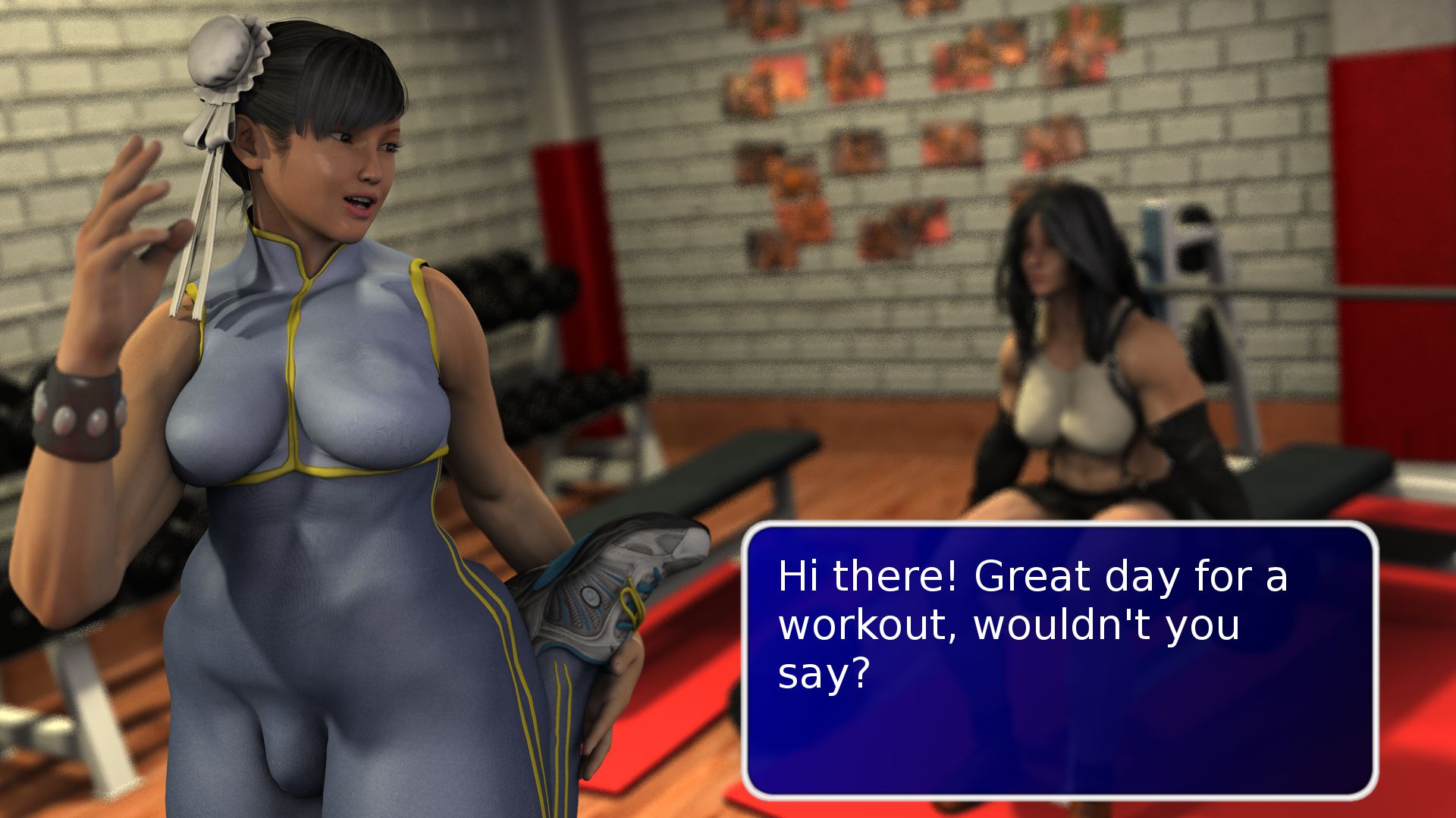 Arm Day VS Leg Day [SquarePeg3D] - Chapter 1 — Page 4