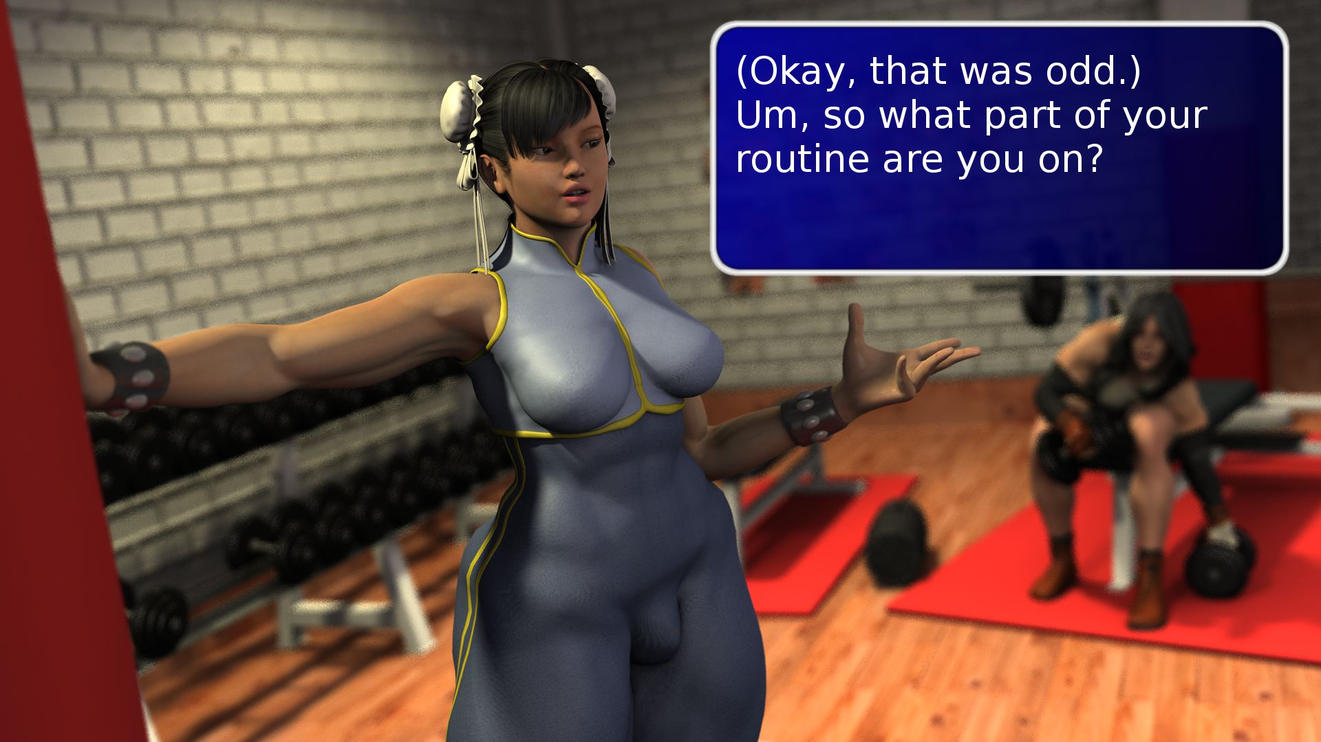 Arm Day VS Leg Day [SquarePeg3D] - Chapter 1 — Page 6