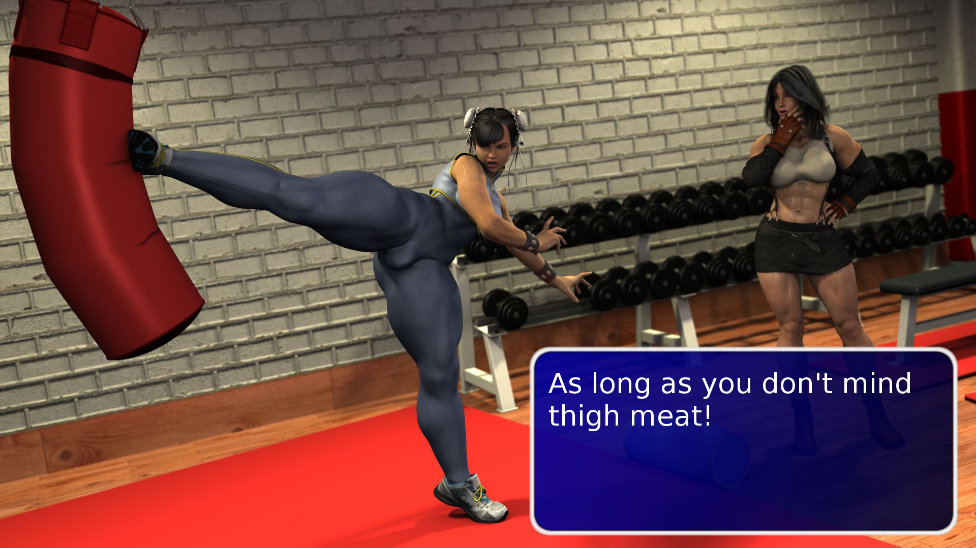 Arm Day VS Leg Day [SquarePeg3D] - Chapter 1 — Page 8