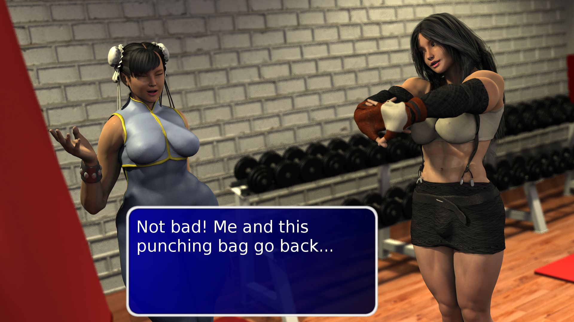 Arm Day VS Leg Day [SquarePeg3D] - Chapter 1 — Page 9