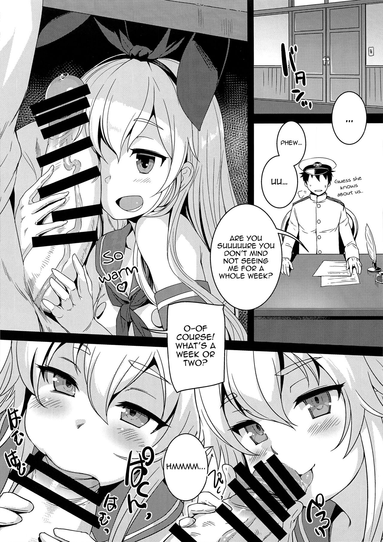 Shimakaze With Admiral’s Big… (Kantai Collection -KanColle-) [Bosshi] - Chapter 2 — Page 5