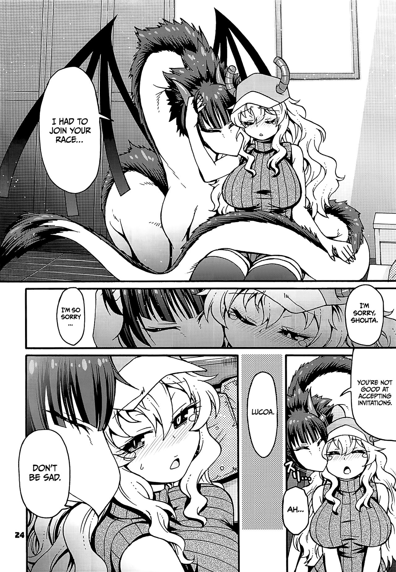 Maybe He’ll Know (Miss Kobayashi’s Dragon Maid) [Chiba Toshirou] - Chapter 1 — Page 23