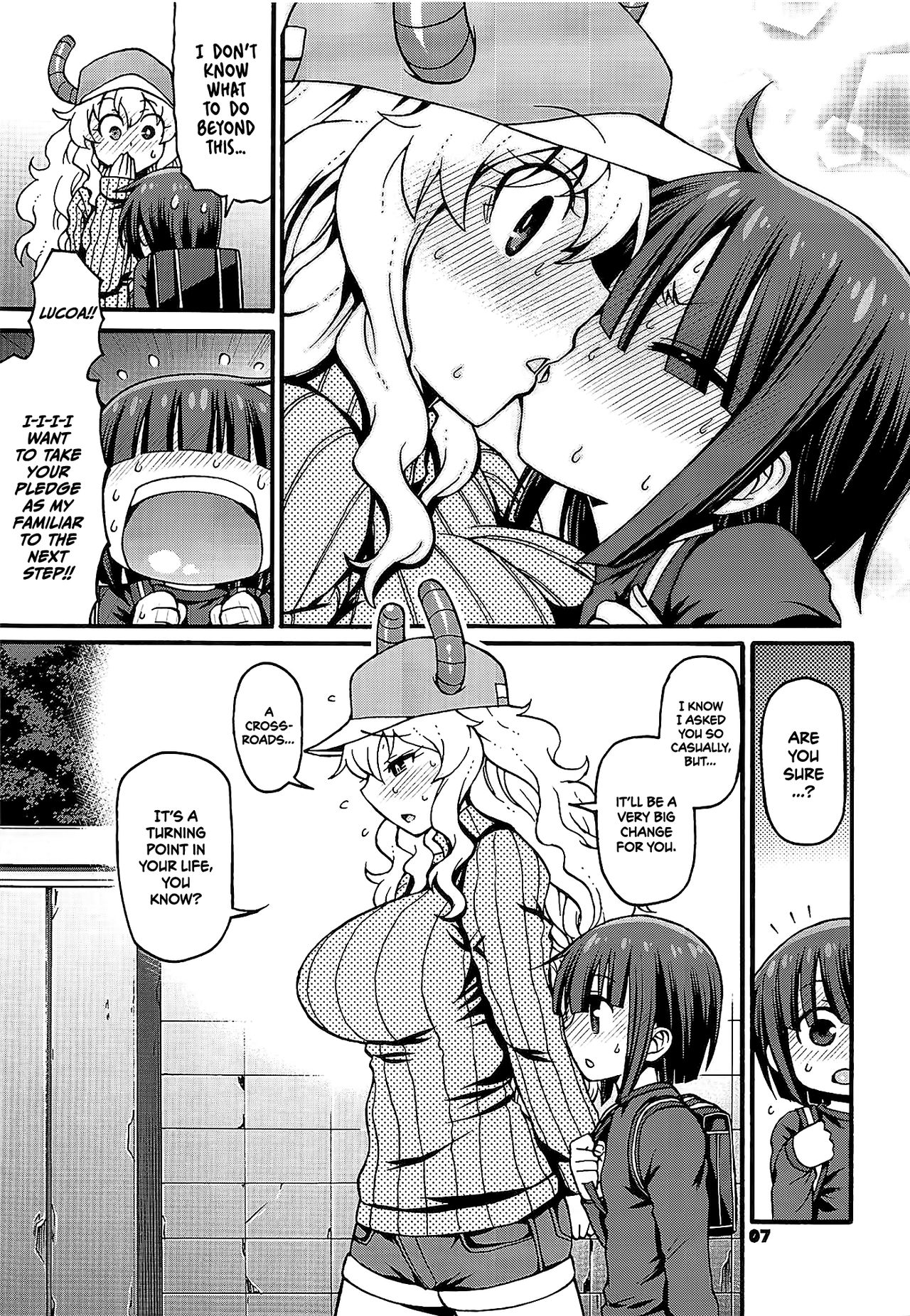 Maybe He’ll Know (Miss Kobayashi’s Dragon Maid) [Chiba Toshirou] - Chapter 1 — Page 6