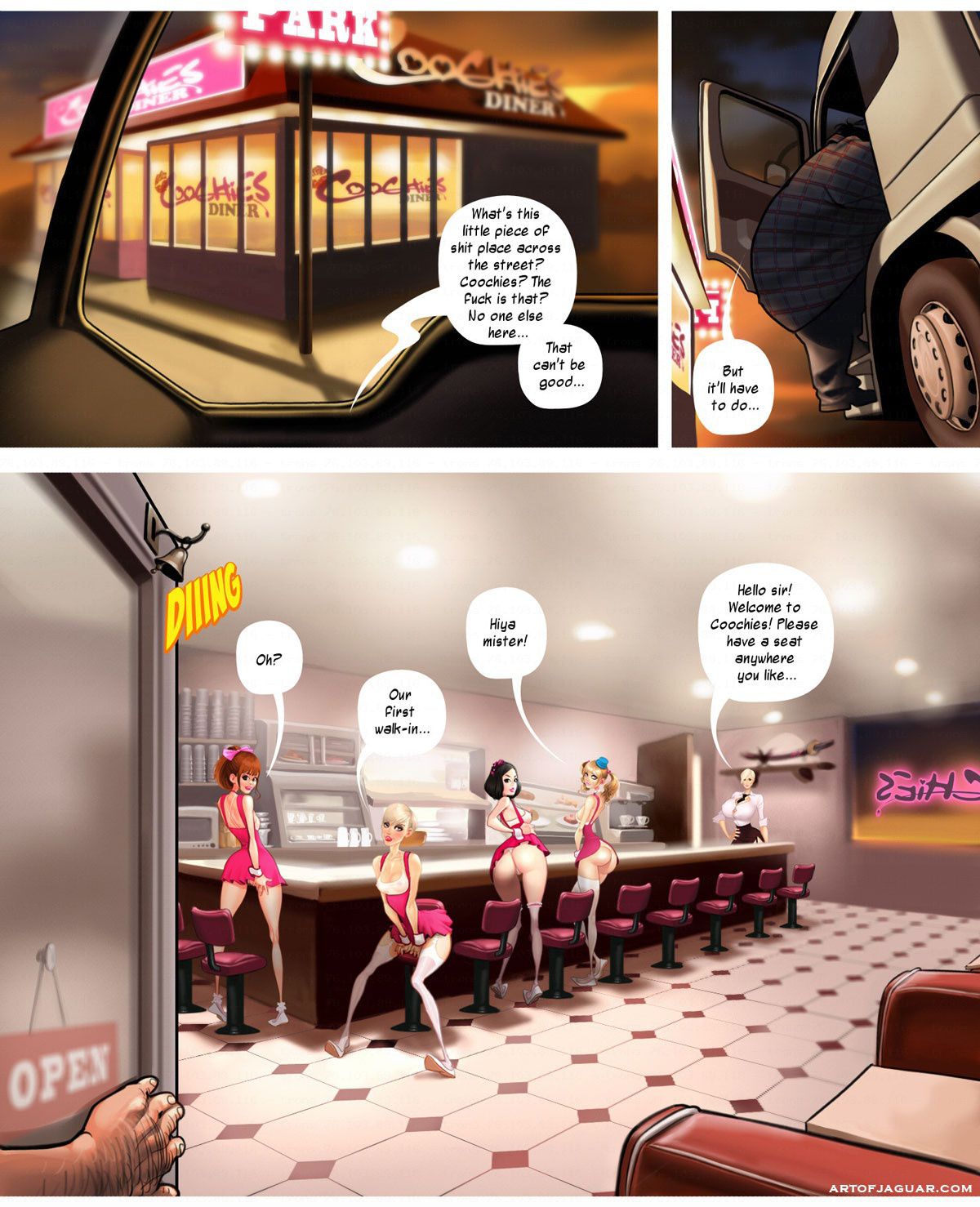 Coochies – 24 Hour Sex Diner [PooNnet] - Chapter 1 — Page 5