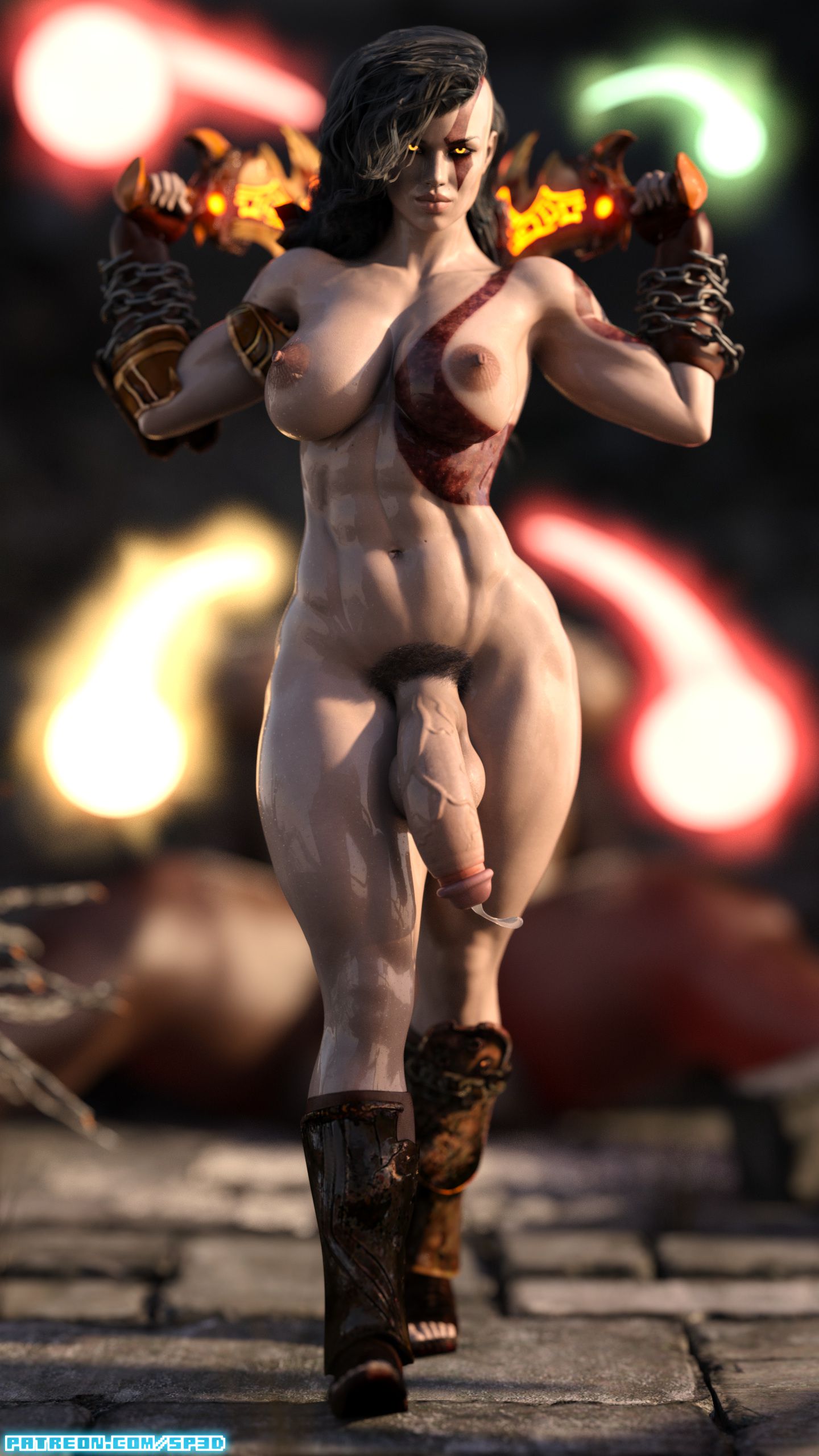 Krata – Goddess Of Whore (God of War) [SquarePeg3D] - Chapter 1 — Page 16