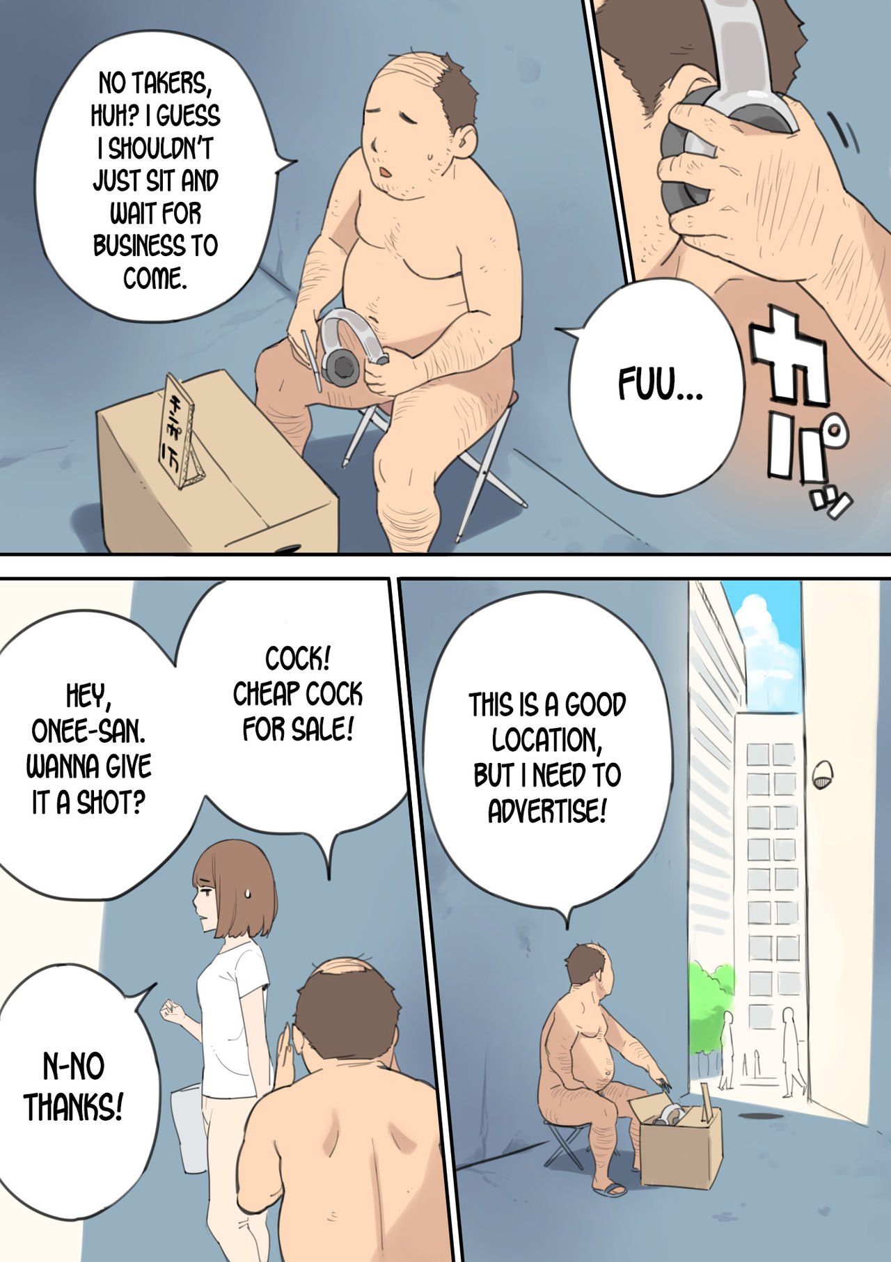 The Cock-Selling Middle Aged Man [Irotenya] - Chapter 1 — Page 5