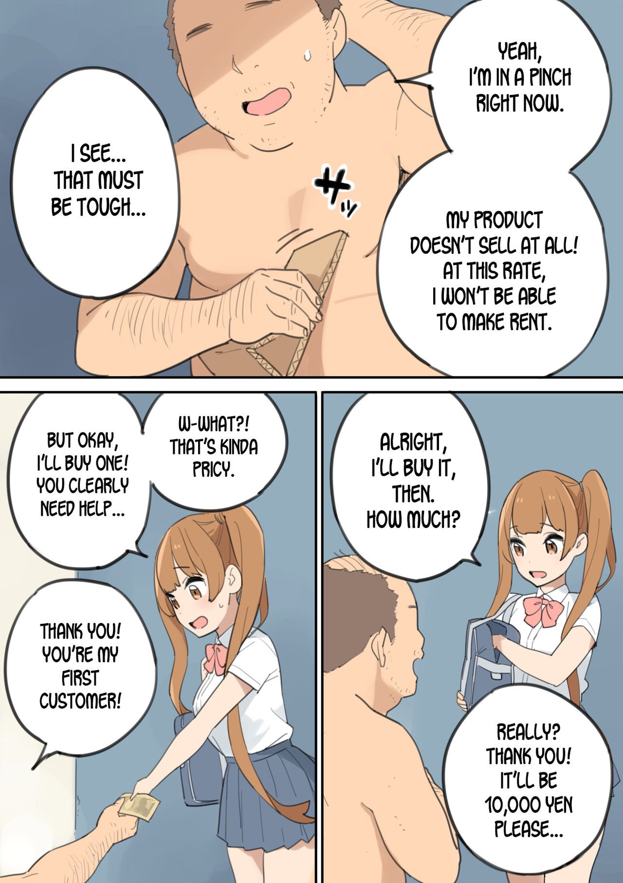 The Cock-Selling Middle Aged Man [Irotenya] - Chapter 1 — Page 8