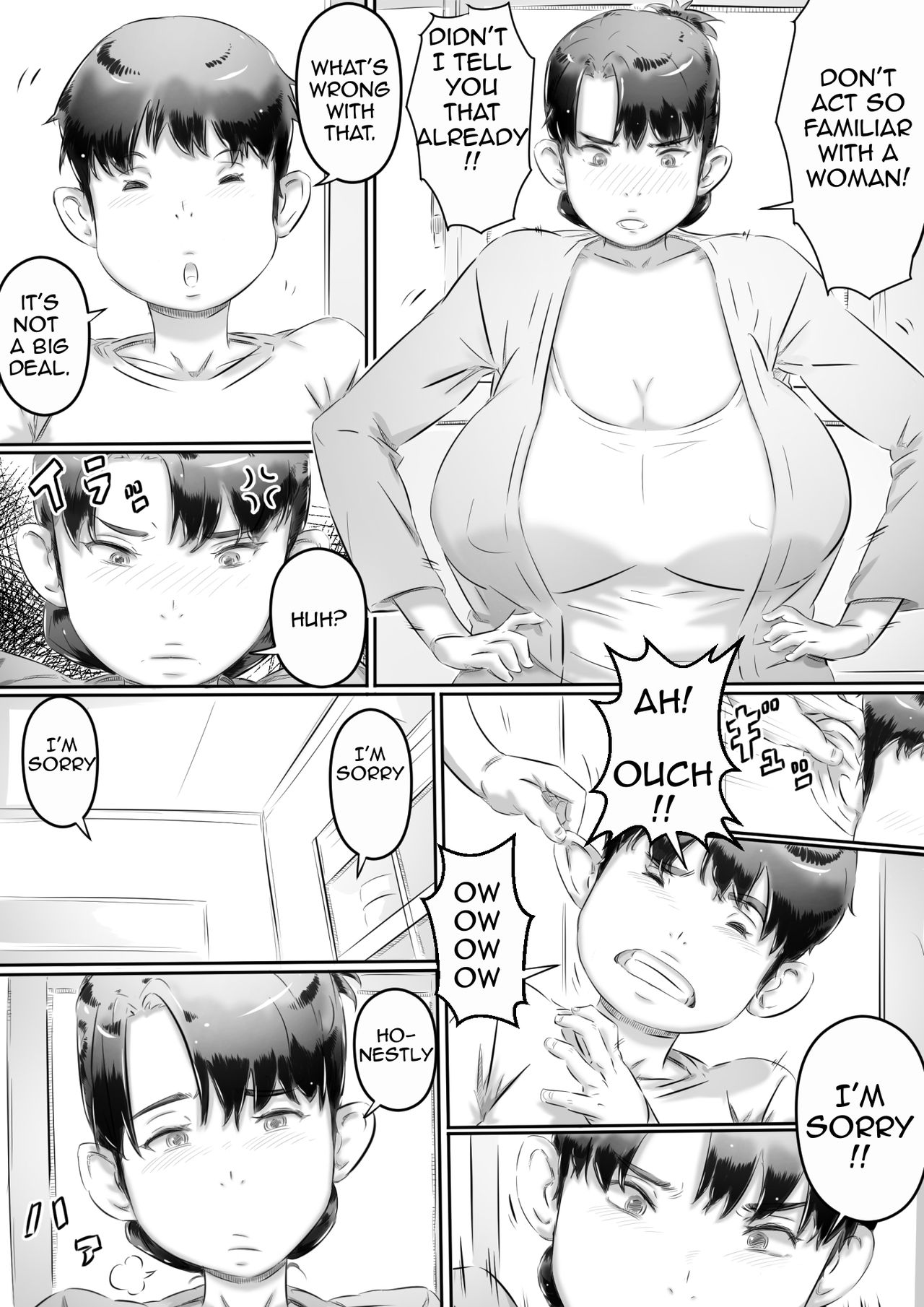 Mom and Son Sex Education [Hirekatsu] - Chapter 1 — Page 4