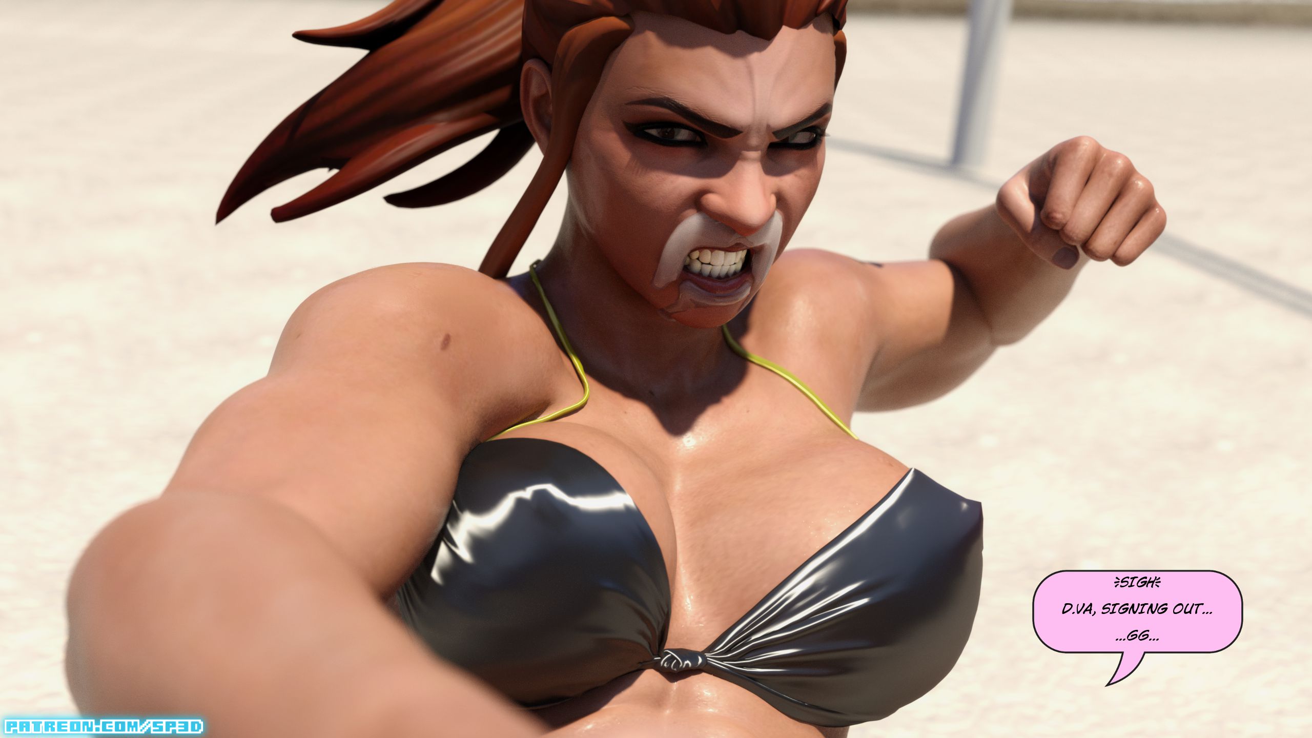 Little Beach (Overwatch) [SquarePeg3D] - Chapter 1 — Page 20