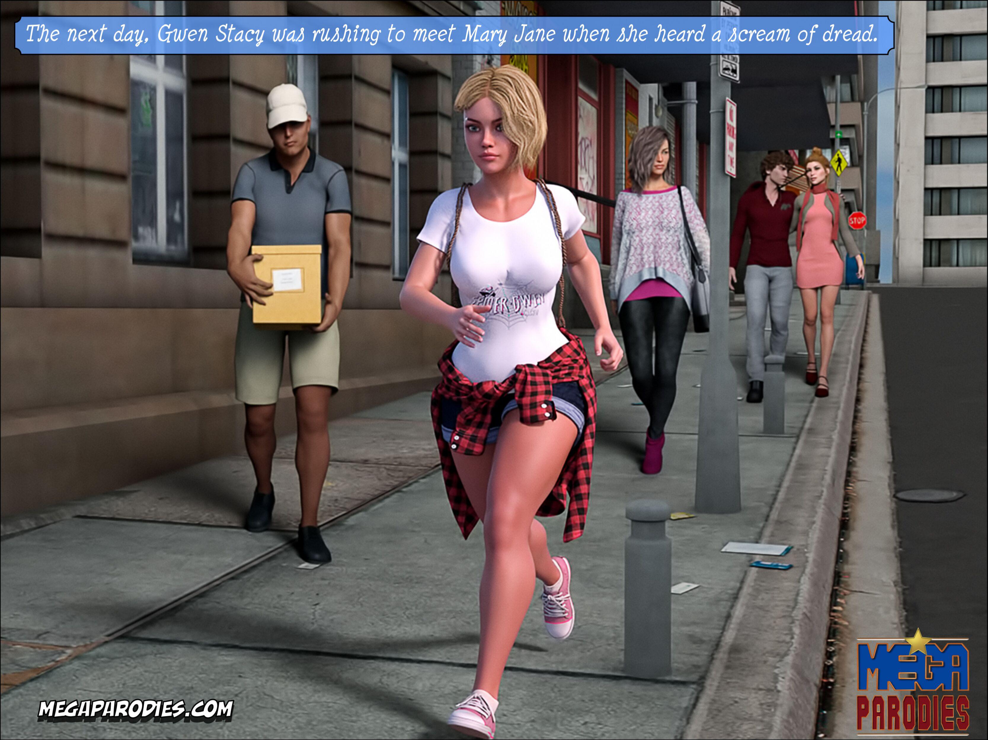 Spider-Gwen X Rhino (Spider-Man) [MegaParodies] - Chapter 1 — Page 44
