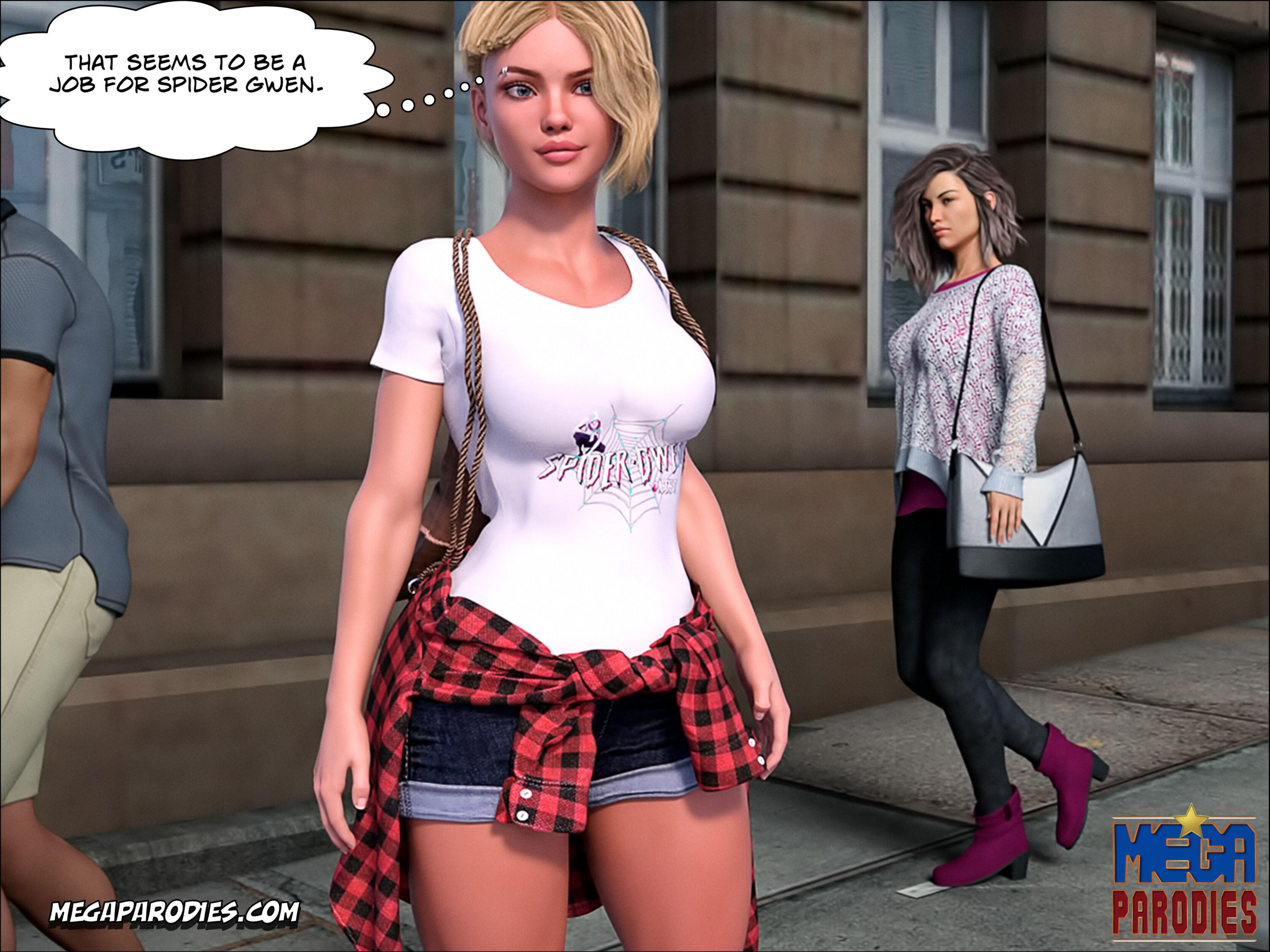 Spider-Gwen X Rhino (Spider-Man) [MegaParodies] - Chapter 1 — Page 47