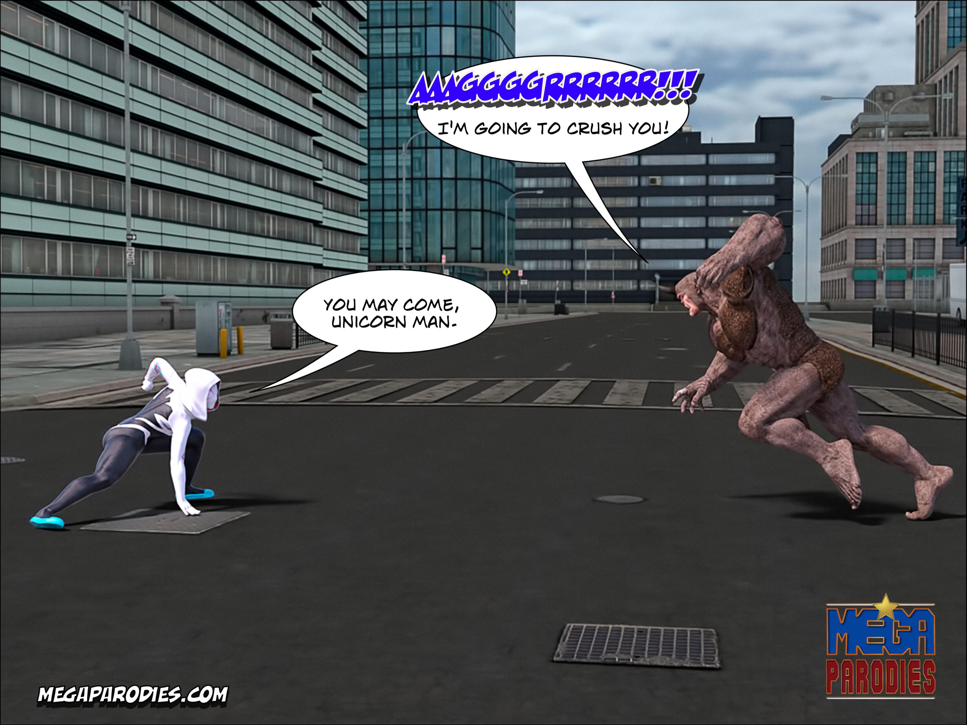 Spider-Gwen X Rhino (Spider-Man) [MegaParodies] - Chapter 1 — Page 56