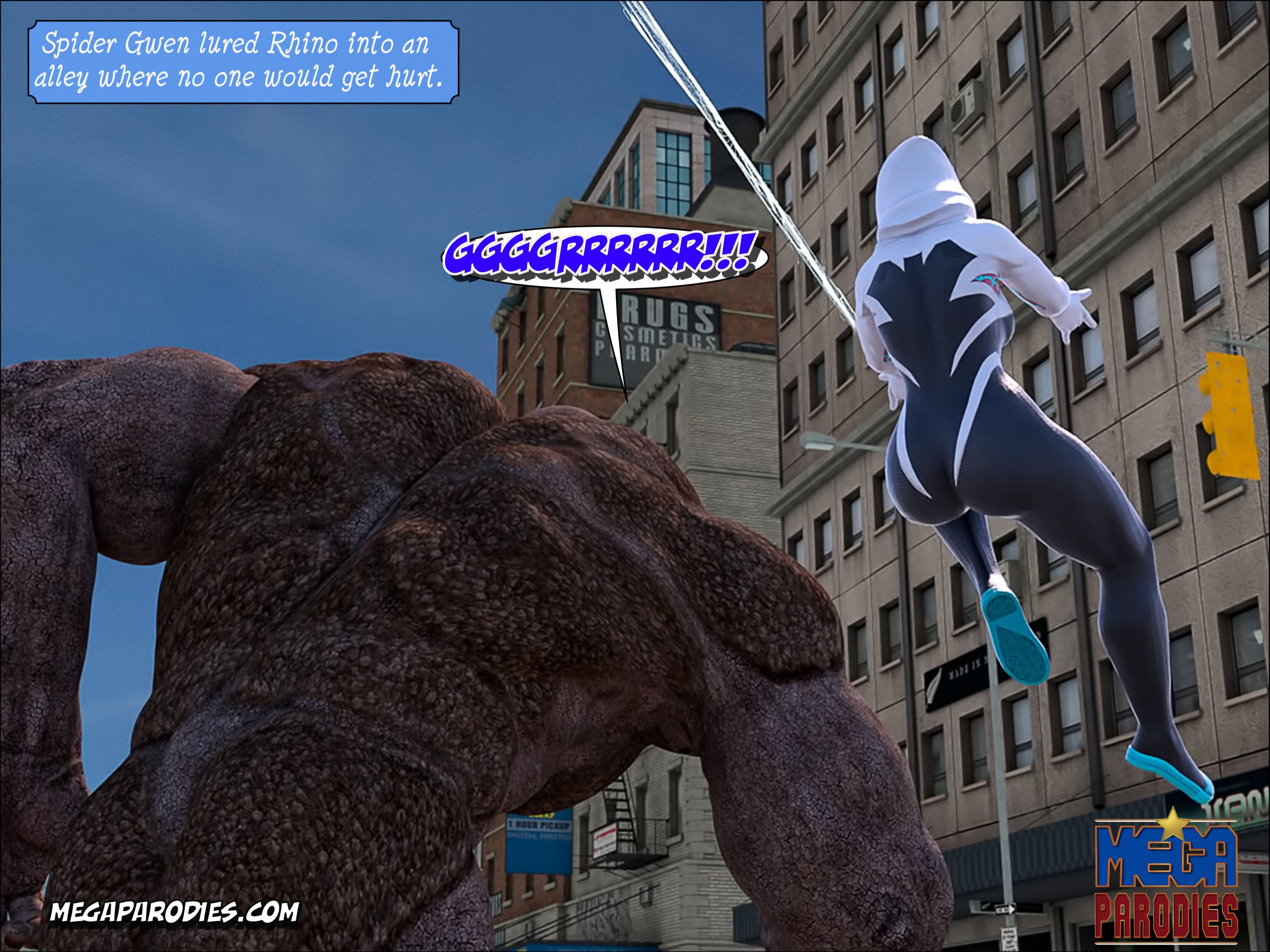 Spider-Gwen X Rhino (Spider-Man) [MegaParodies] - Chapter 1 — Page 62