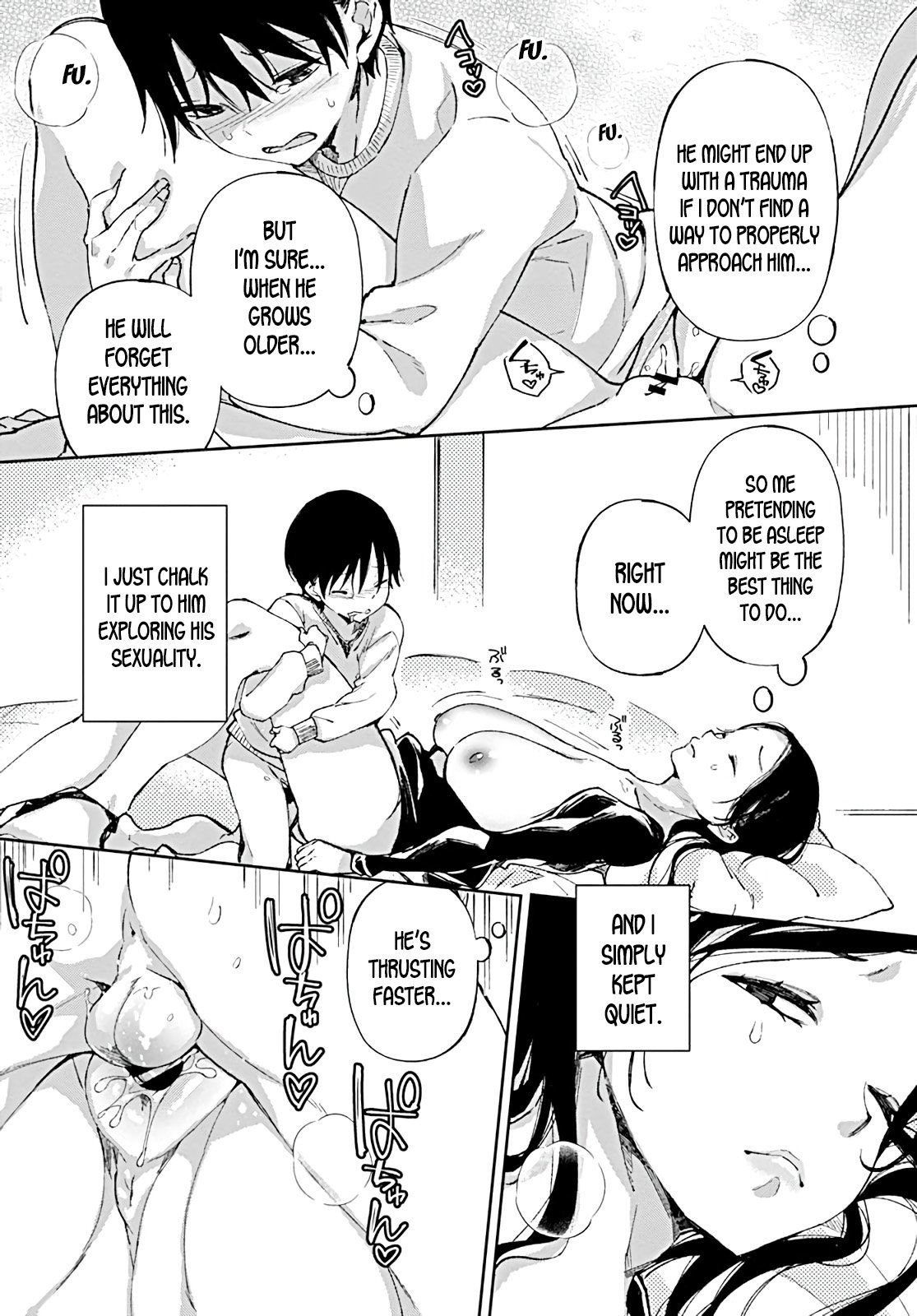 Pouring Love And Breast Milk Into The Shota Who Craves His Mother’s Big Breasts [Achumuchi] - Chapter 1 — Page 7