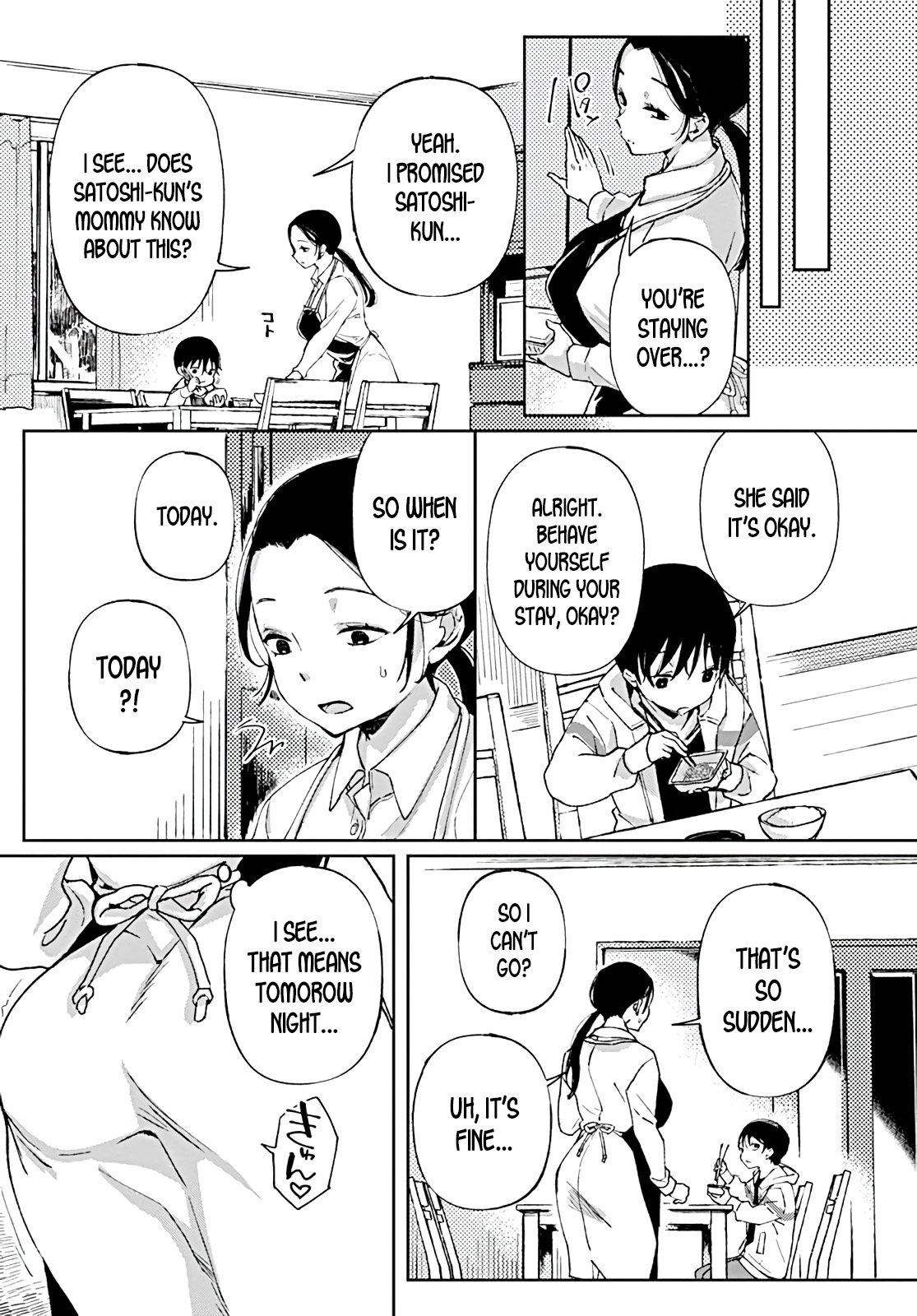 Pouring Love And Breast Milk Into The Shota Who Craves His Mother’s Big Breasts [Achumuchi] - Chapter 1 — Page 9