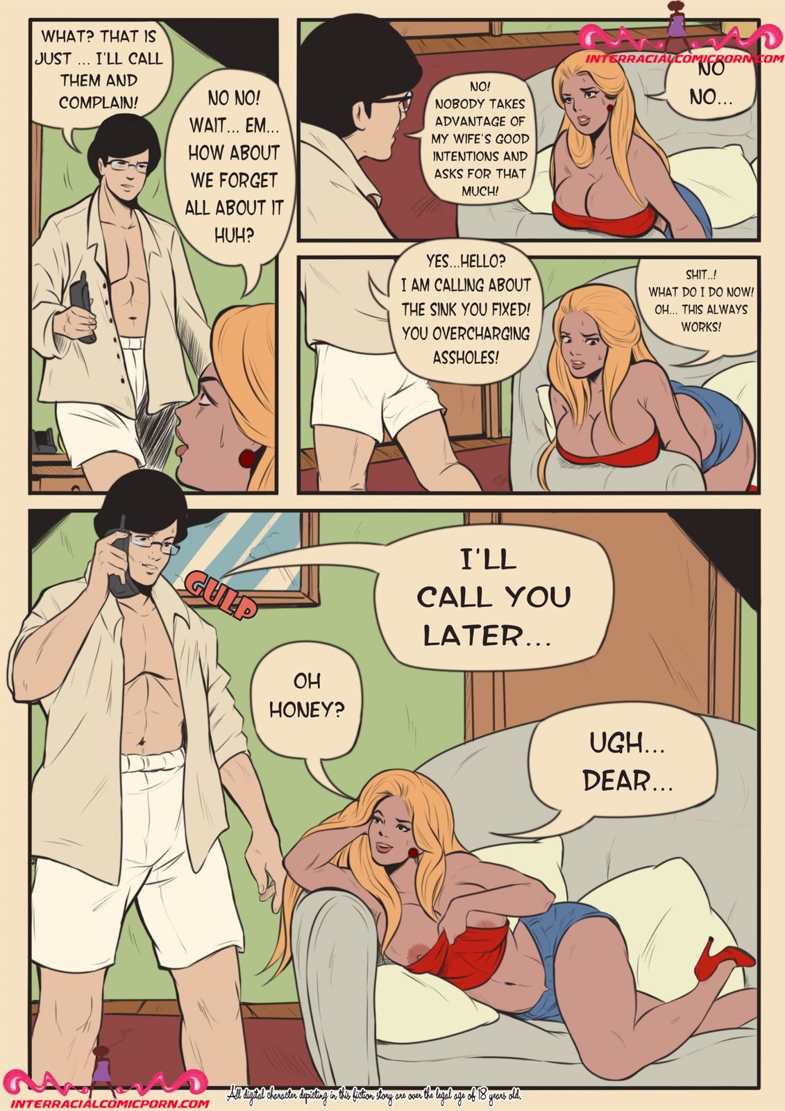 The Plumber [InterracialComicPorn] - Chapter 1 — Page 9