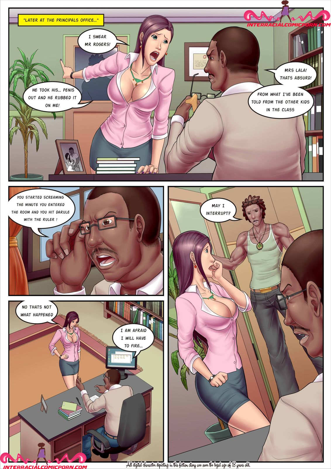 The New Teacher [InterracialComicPorn] - Chapter 1 — Page 6