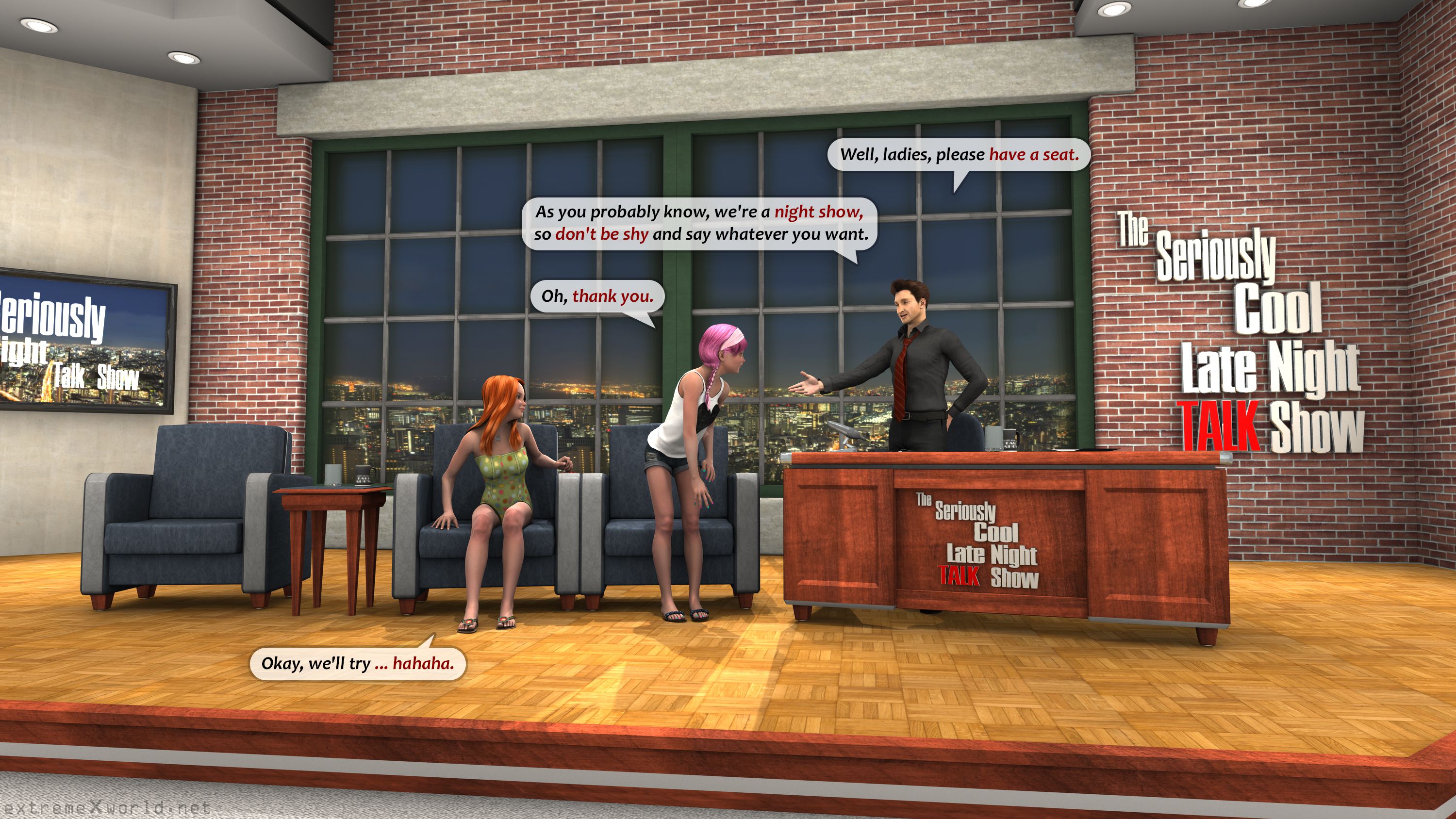 Late Night Show [ExtremeXWorld] - Chapter 1 — Page 7