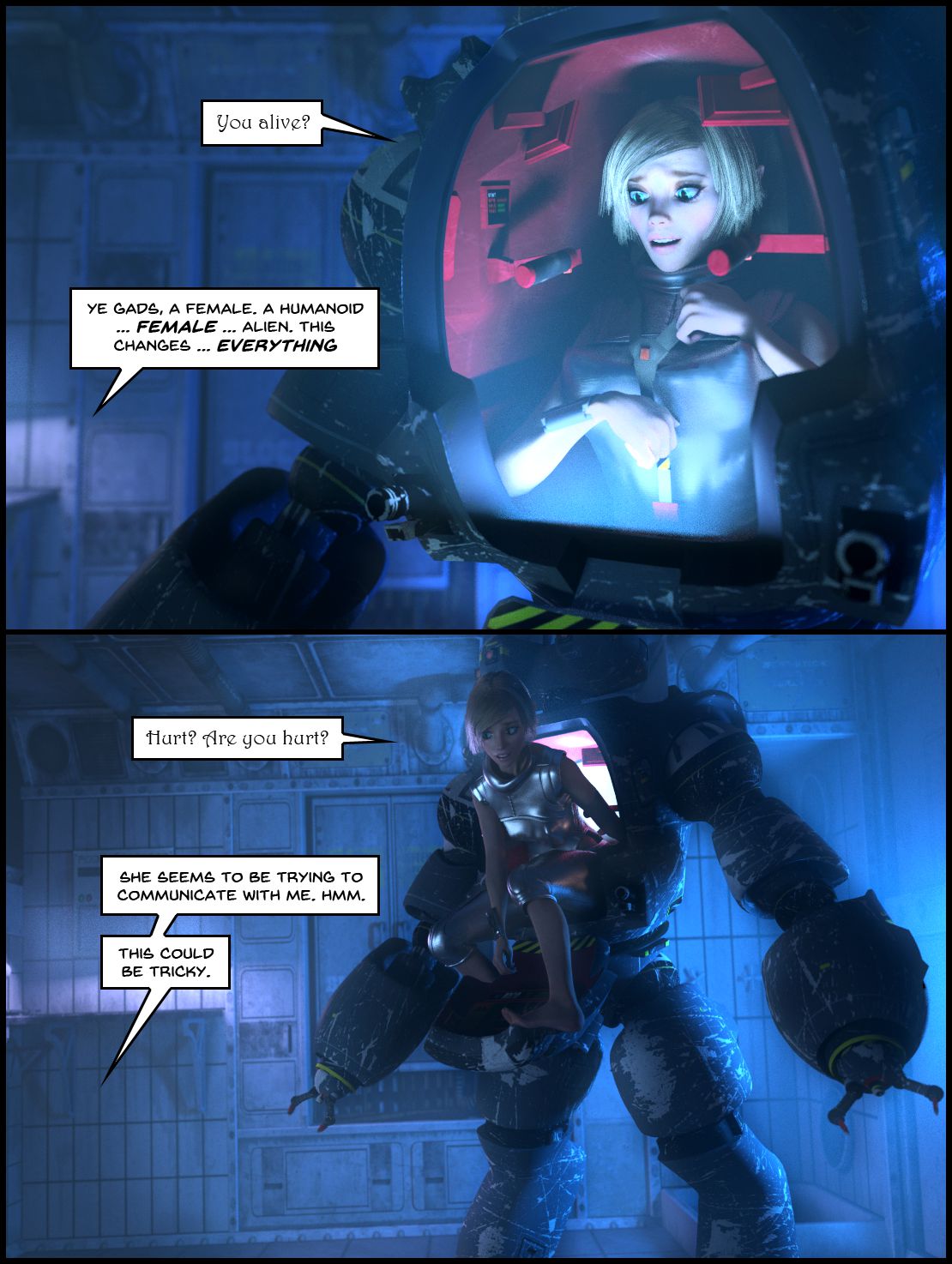 Telepathic Hentai Tentacle Spacey Rapey Sex Trek 9000 [Sindy Anna Jones] - Chapter 1 — Page 28