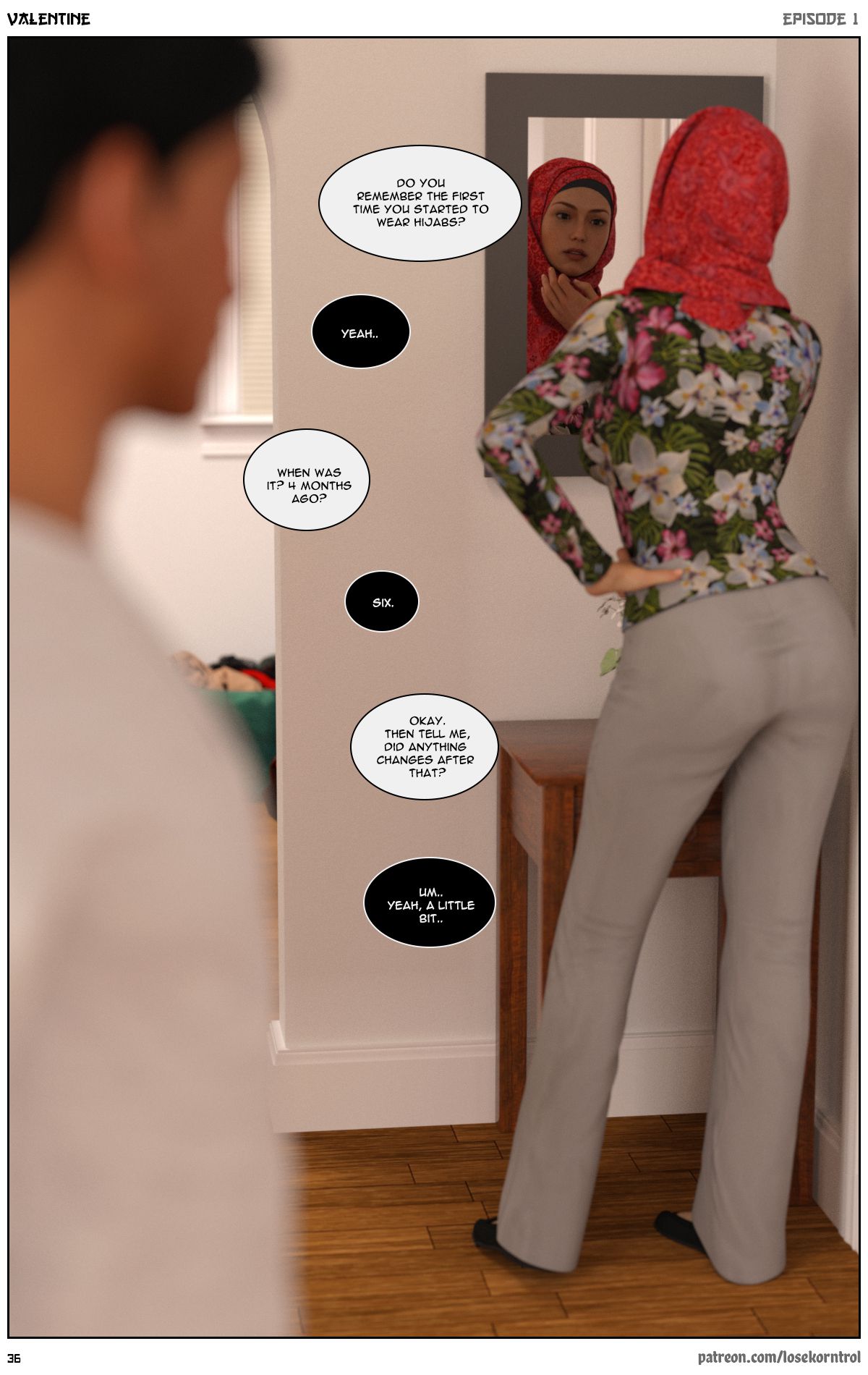 Valentine – Comic [LoseKorntrol, Hijab 3DX] - Chapter 1 — Page 37
