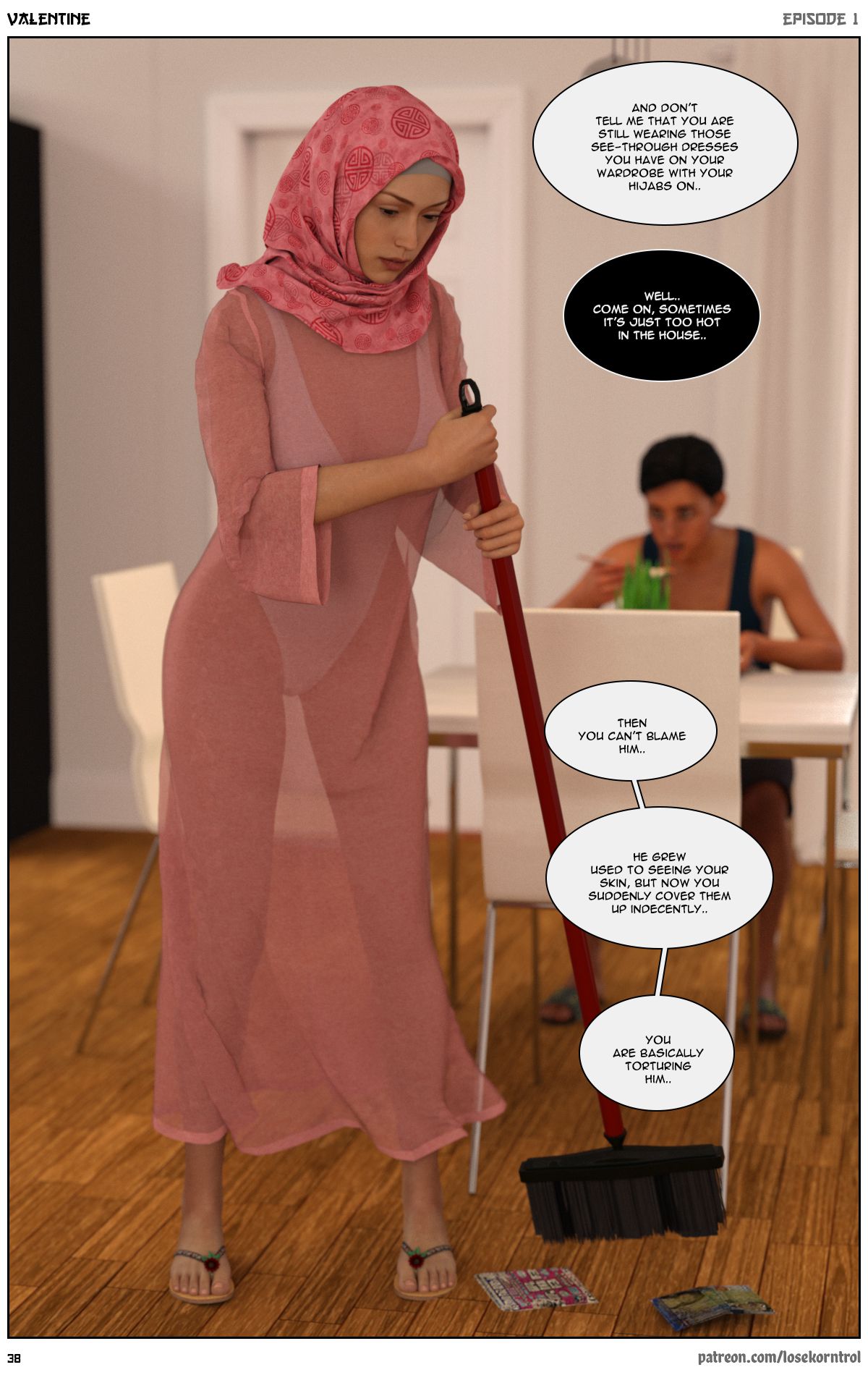 Valentine – Comic [LoseKorntrol, Hijab 3DX] - Chapter 1 — Page 39