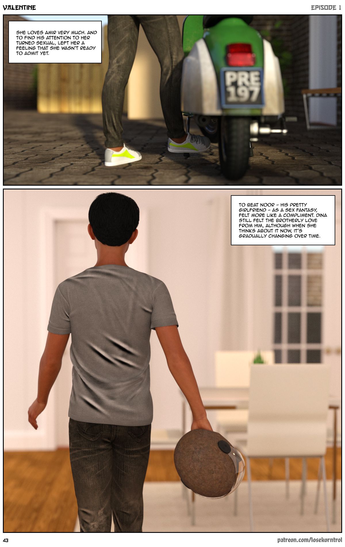 Valentine – Comic [LoseKorntrol, Hijab 3DX] - Chapter 1 — Page 44