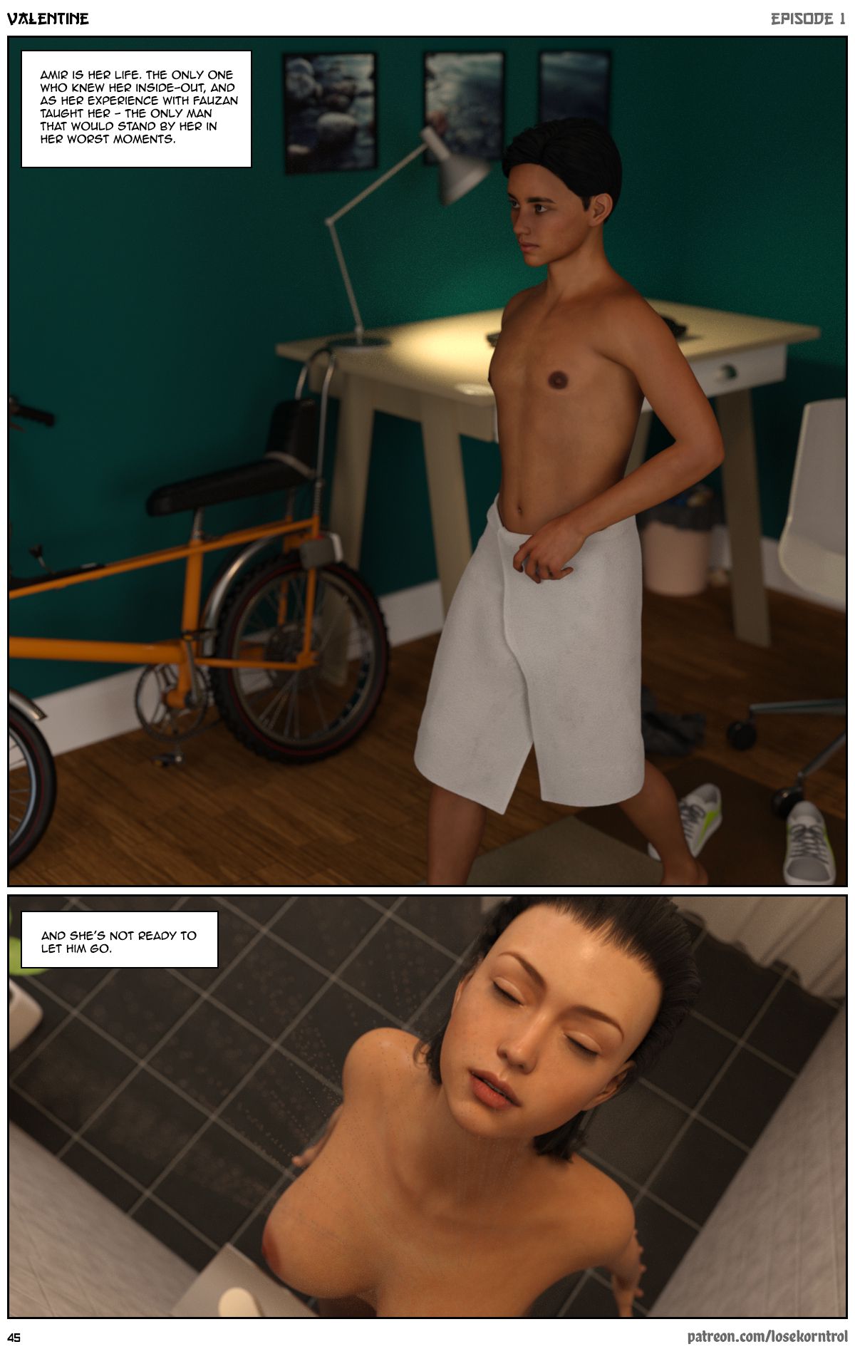 Valentine – Comic [LoseKorntrol, Hijab 3DX] - Chapter 1 — Page 46