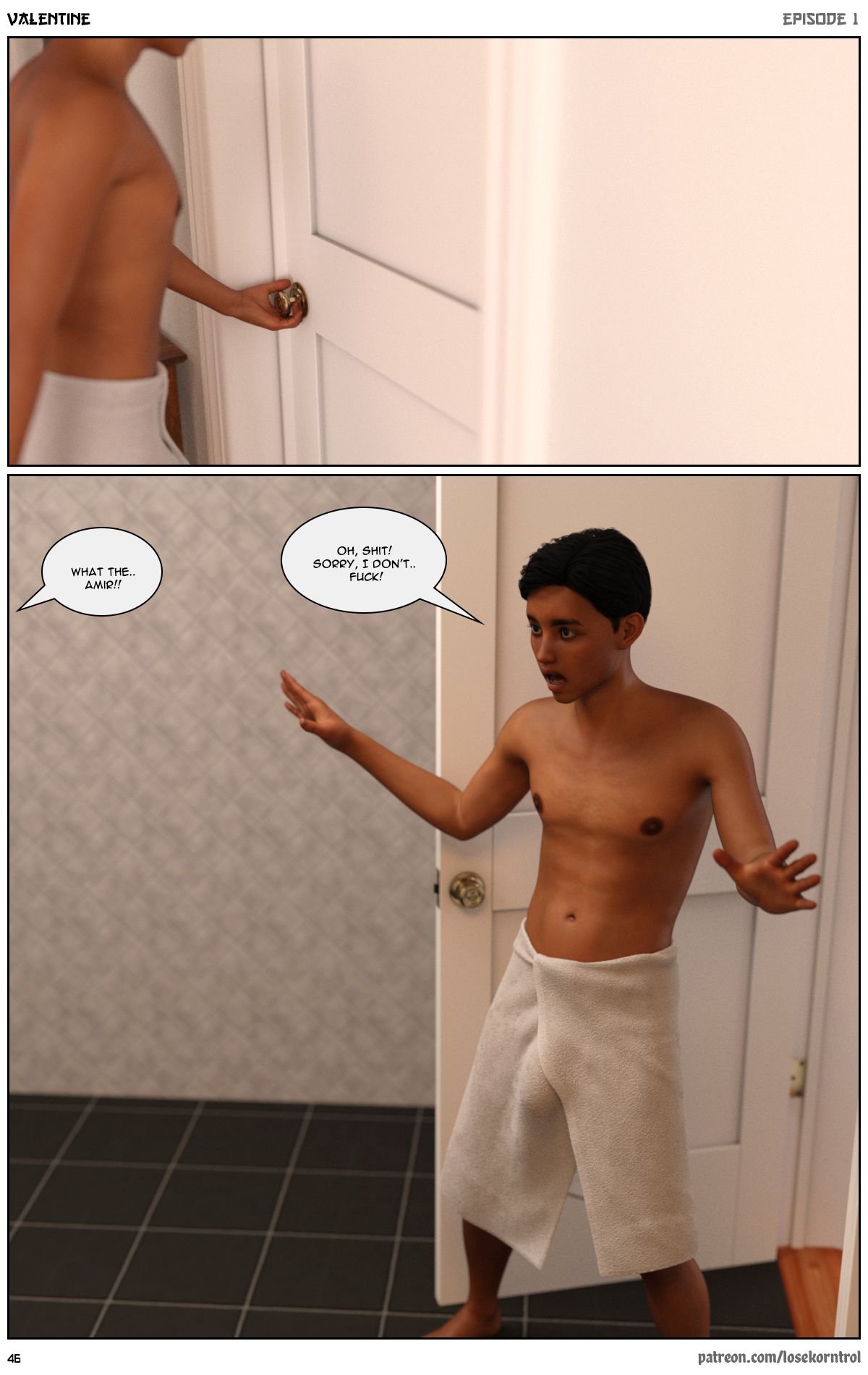 Valentine – Comic [LoseKorntrol, Hijab 3DX] - Chapter 1 — Page 47