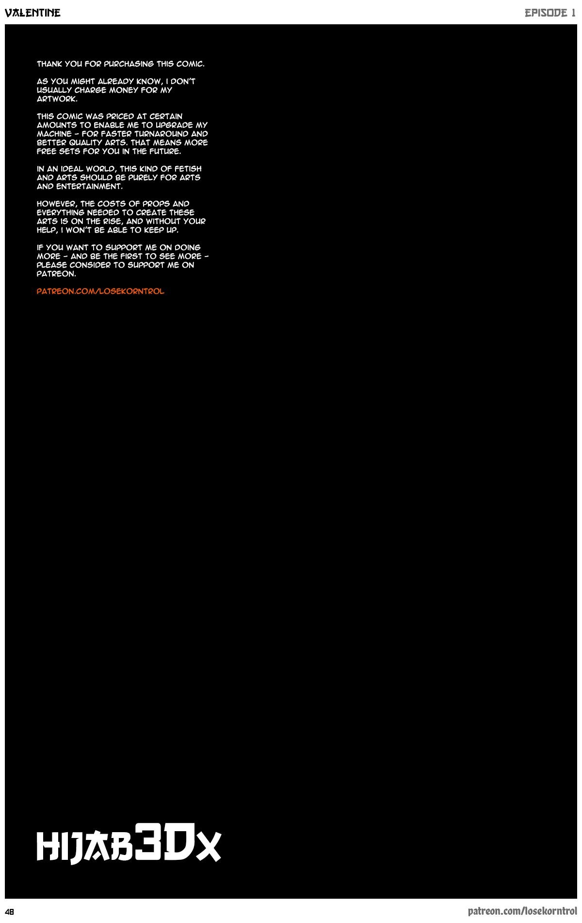 Valentine – Comic [LoseKorntrol, Hijab 3DX] - Chapter 1 — Page 49