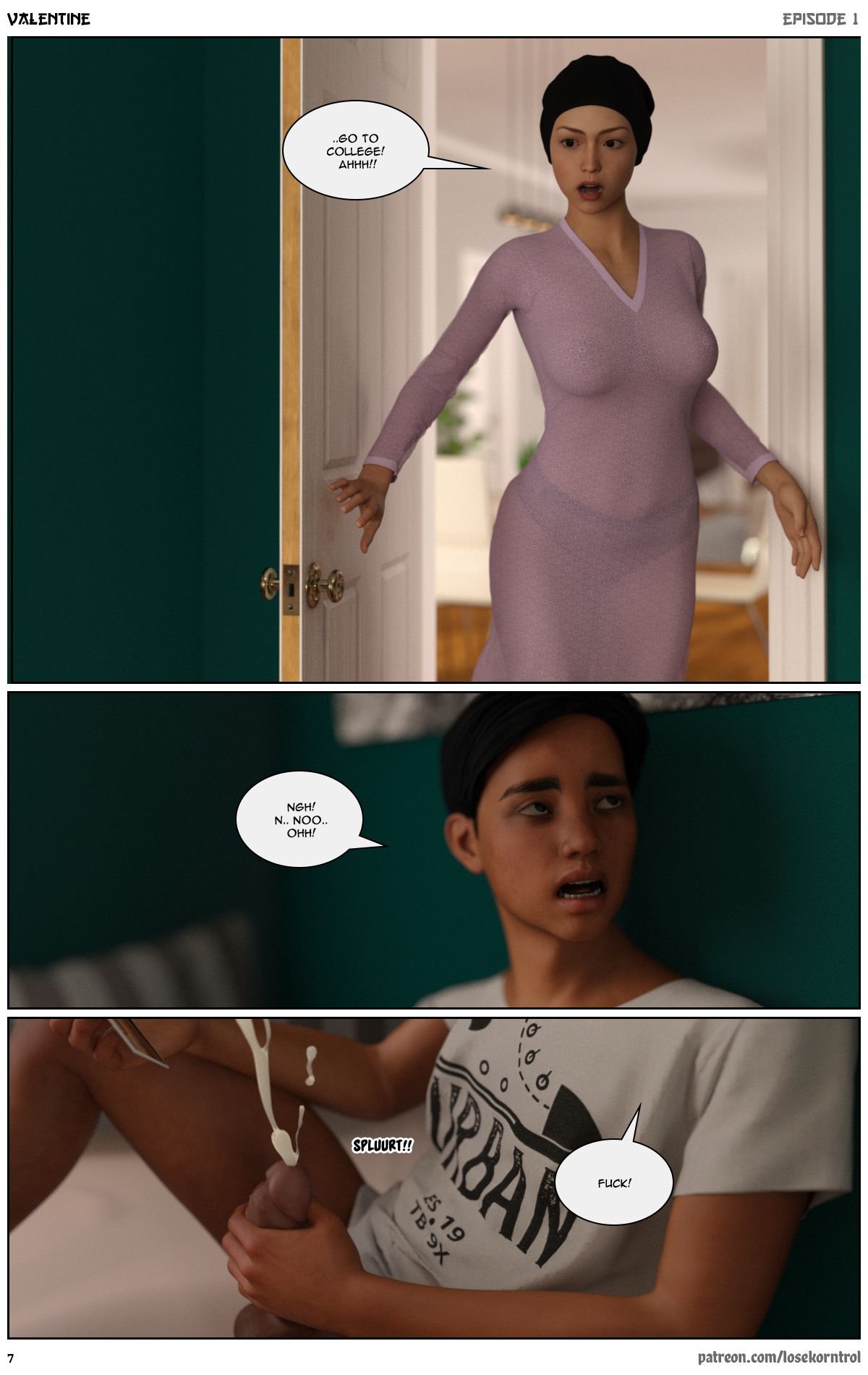 Valentine – Comic [LoseKorntrol, Hijab 3DX] - Chapter 1 — Page 8