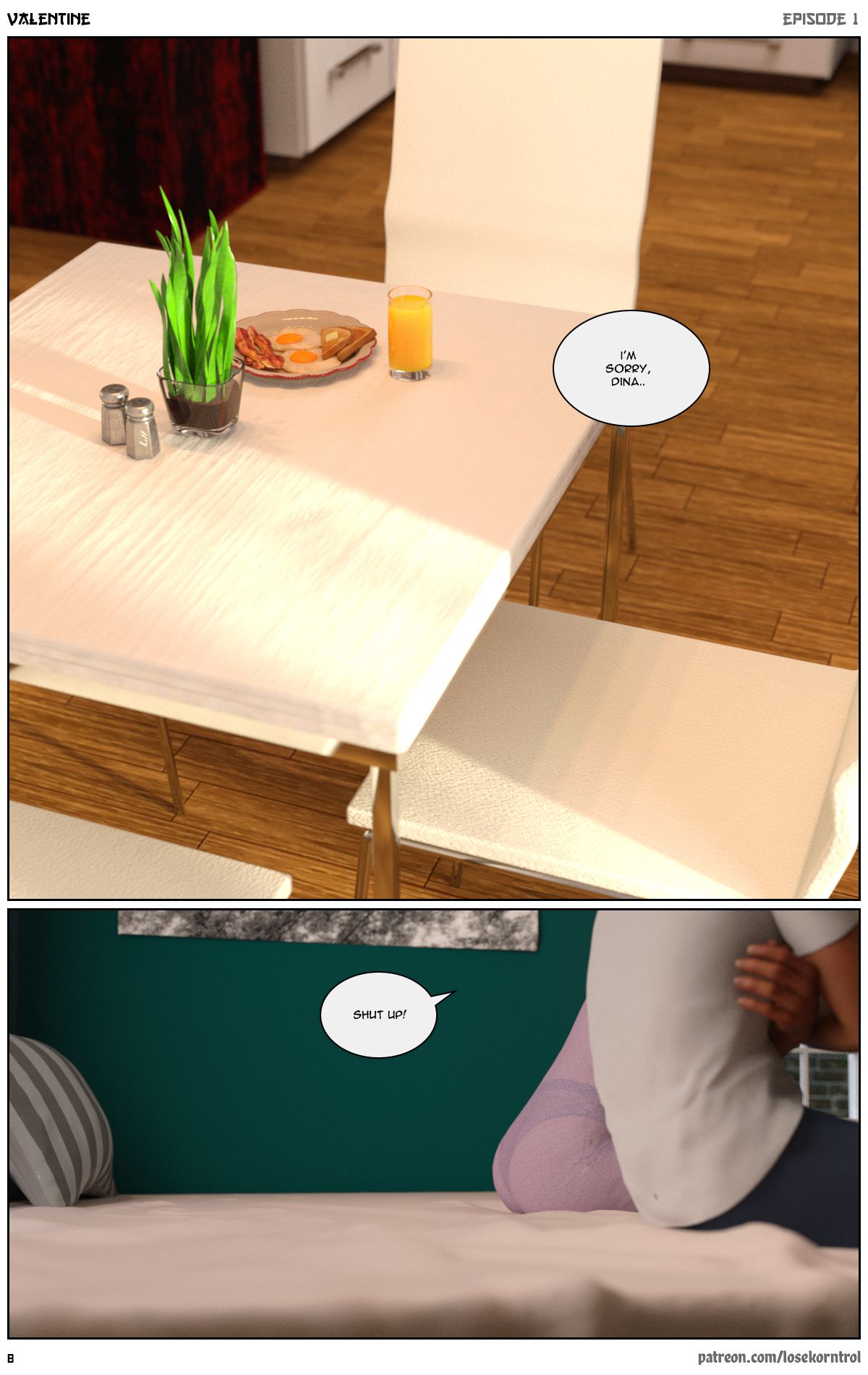 Valentine – Comic [LoseKorntrol, Hijab 3DX] - Chapter 1 — Page 9