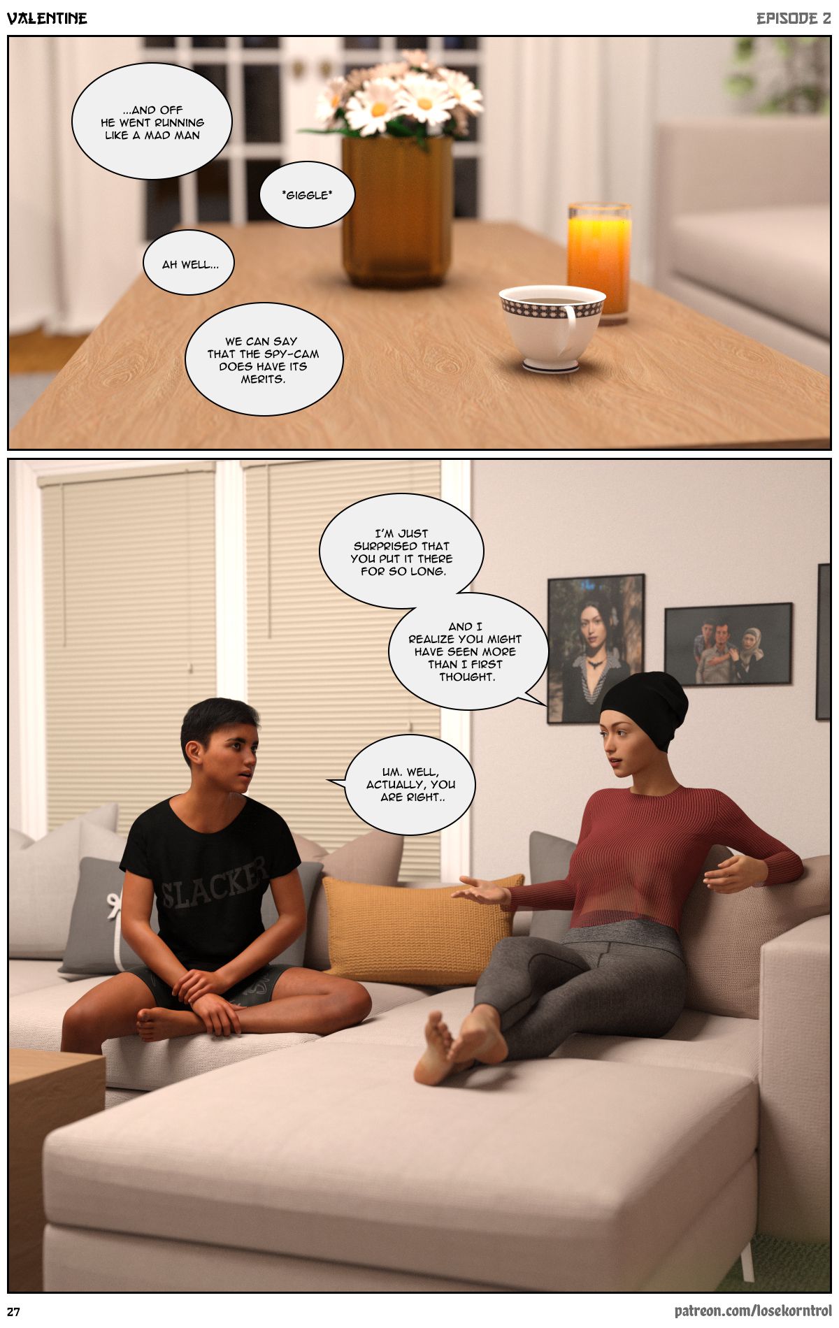 Valentine – Comic [LoseKorntrol, Hijab 3DX] - Chapter 2 — Page 27