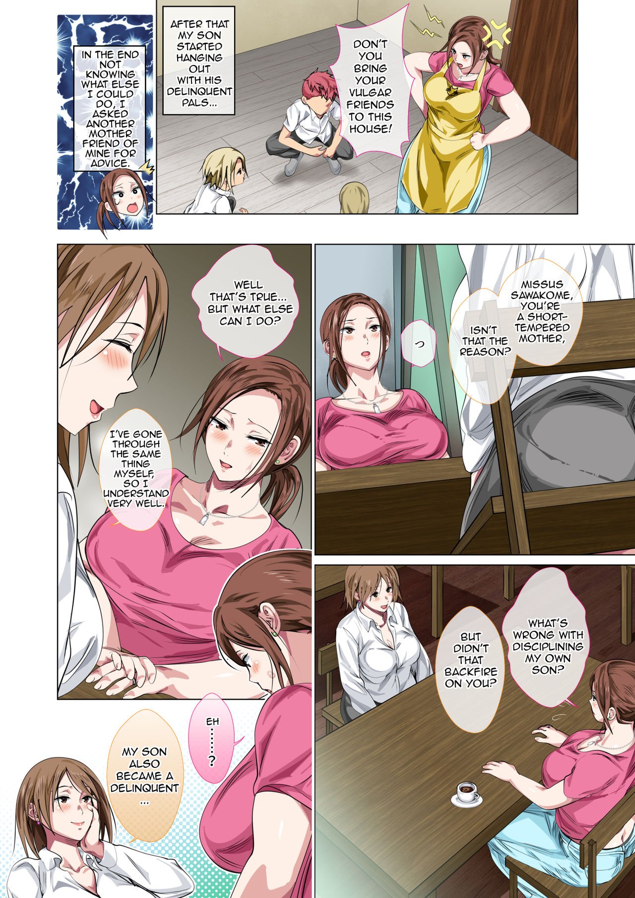 Rehabilitation Of Delinquent Son By Short-tempered Mother’s Sweet Lovemaking [Spices] - Chapter 1 — Page 6