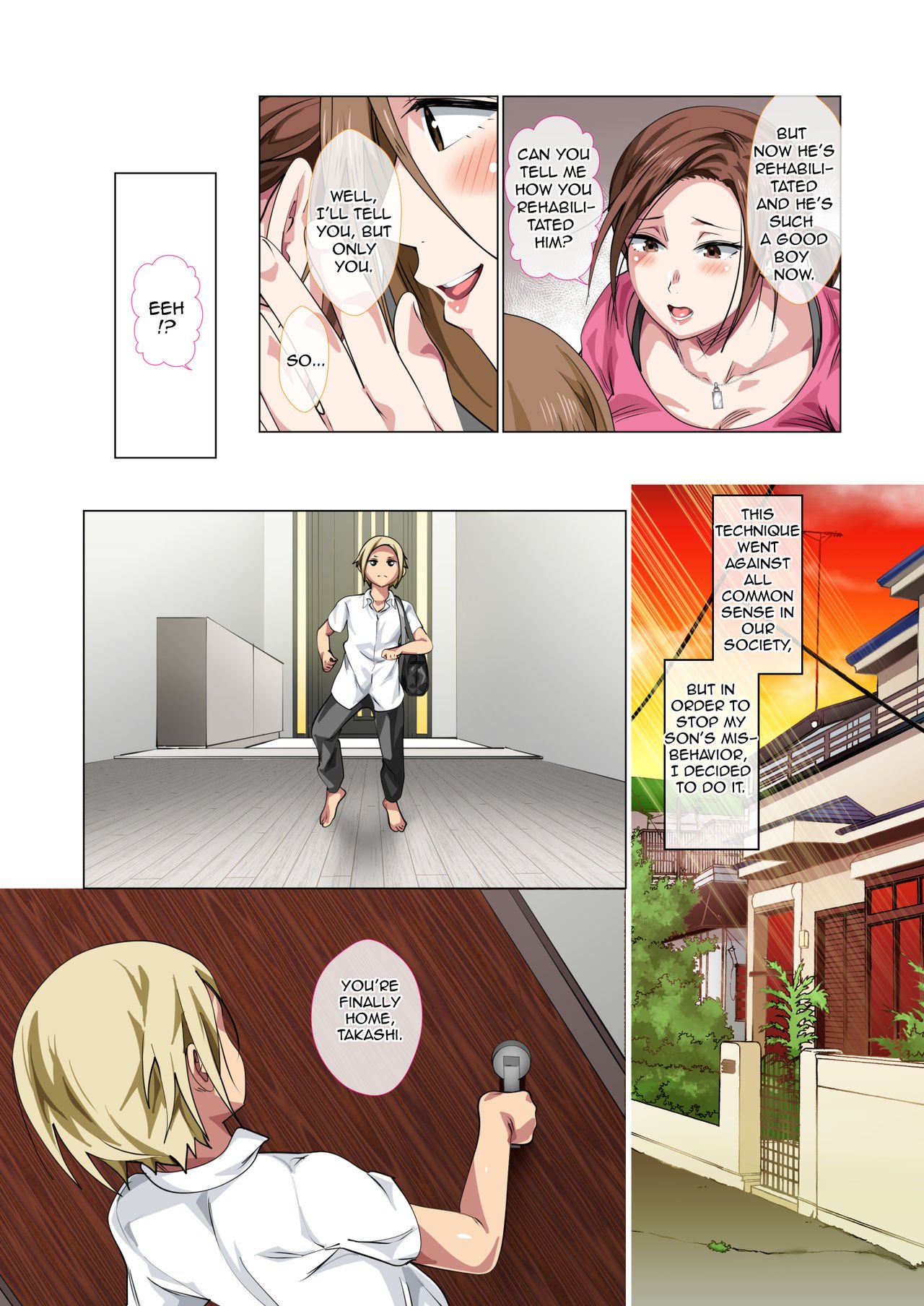 Rehabilitation Of Delinquent Son By Short-tempered Mother’s Sweet Lovemaking [Spices] - Chapter 1 — Page 7