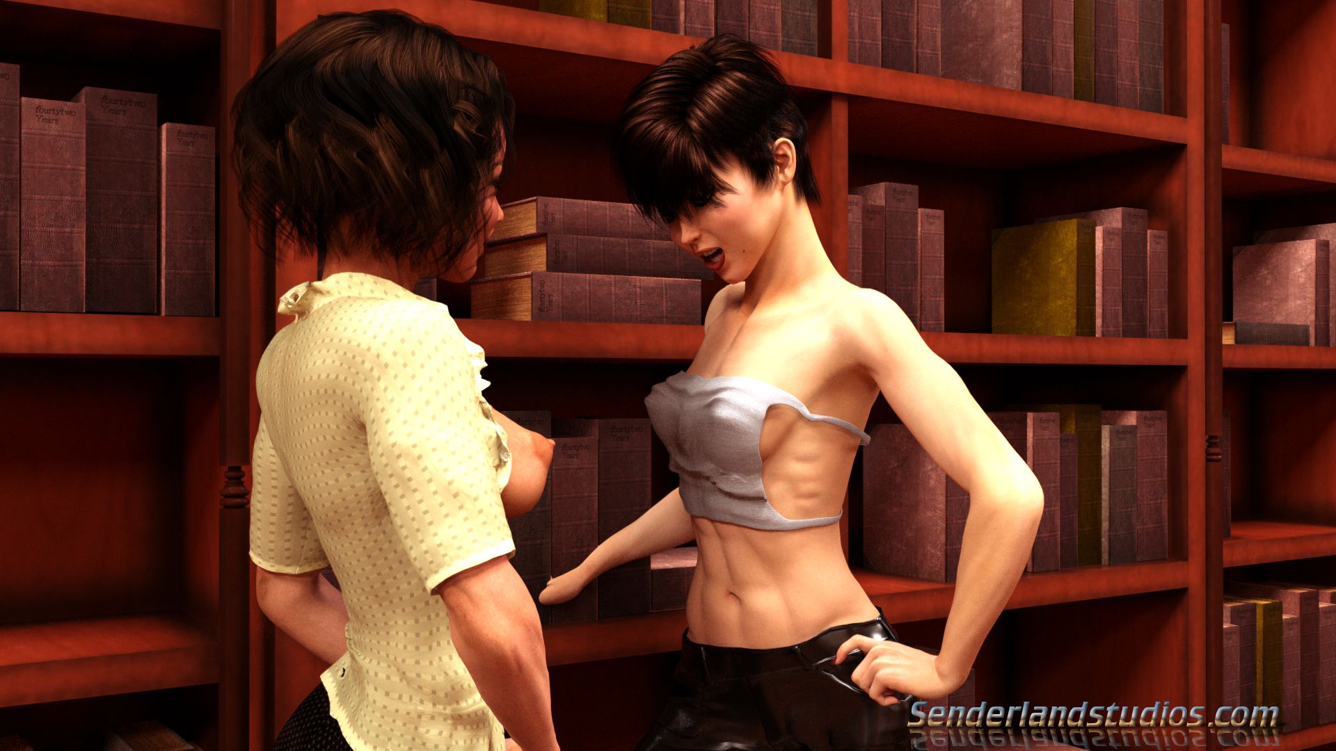 Kari’s Library Quickie [Senderland Studios] - Chapter 1 — Page 9