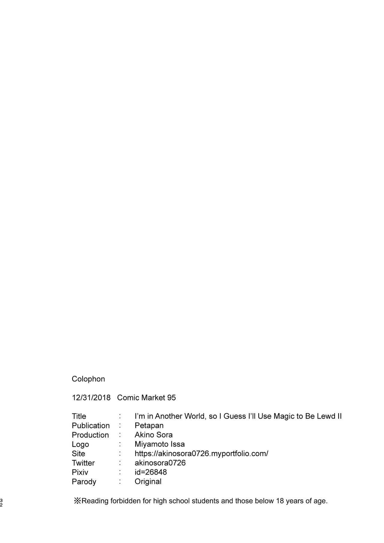 I’m in Another World, so I Guess I’ll Use Magic to Be Lewd [Akino Sora] - Chapter 2 — Page 31