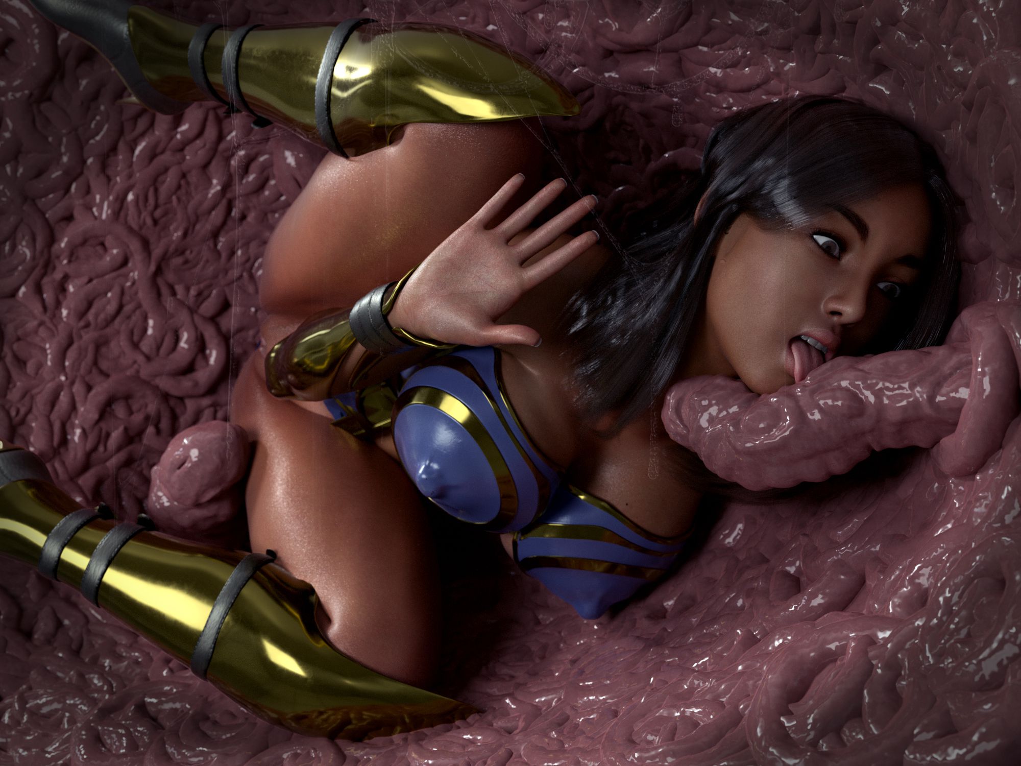 Wonder Diana And The Breeding Alien [BadOnion] - Chapter 1.5 — Page 14