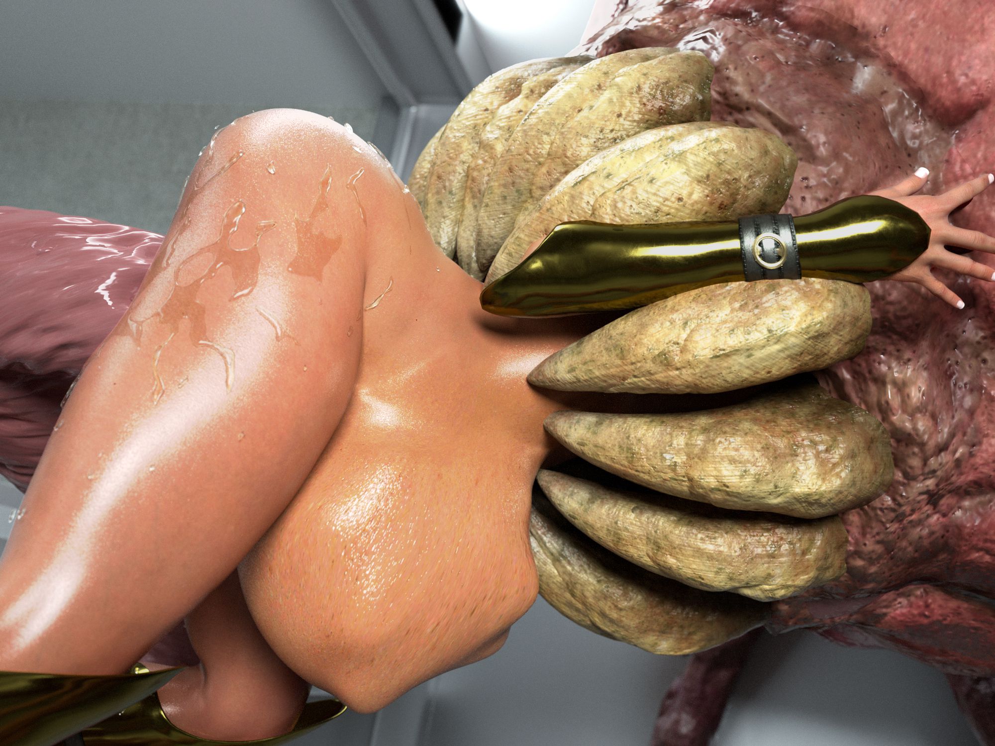 Wonder Diana And The Breeding Alien [BadOnion] - Chapter 1.5 — Page 49