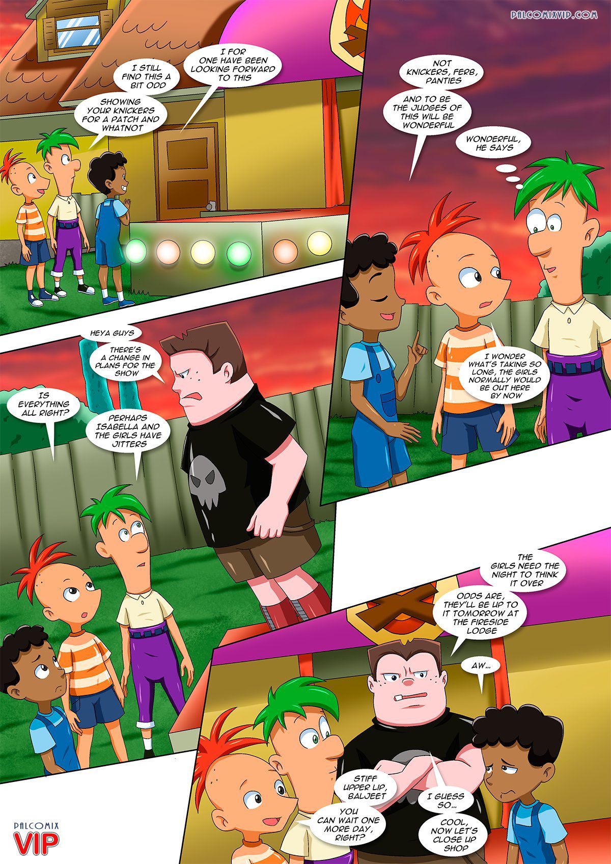 Fireside Colors (Phineas and Ferb) [PalComix] - Chapter 1 — Page 4