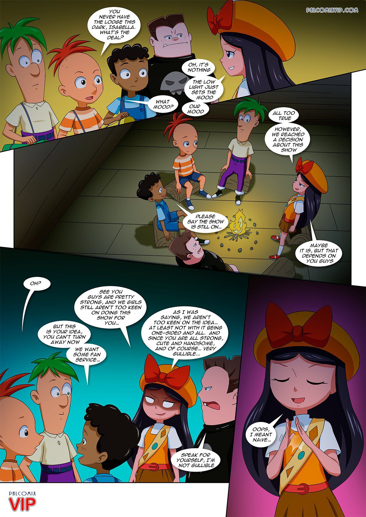 Fireside Colors (Phineas and Ferb) [PalComix] - Chapter 1 — Page 7